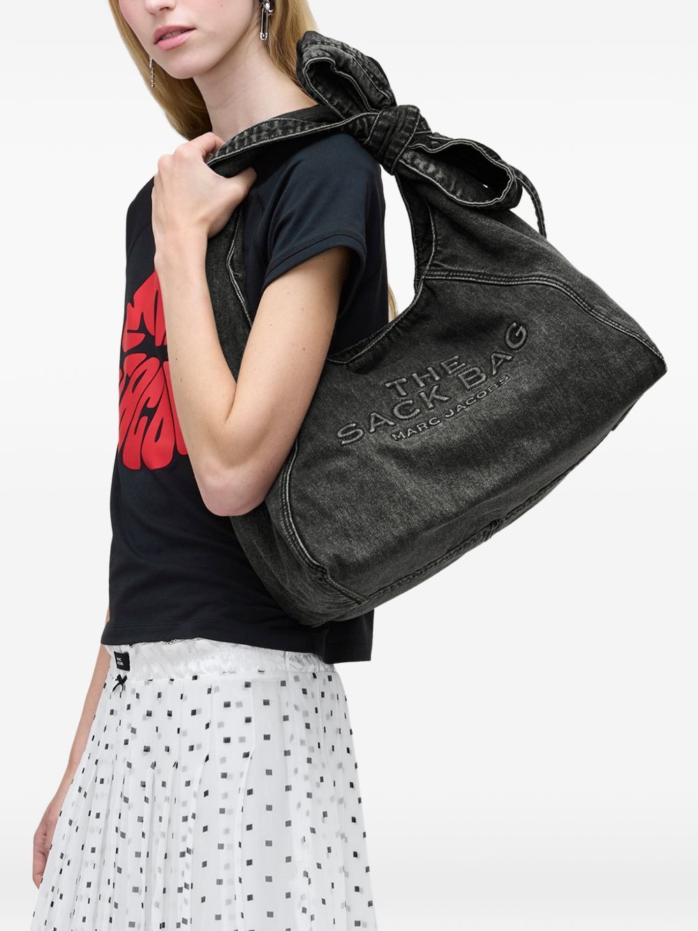 Marc Jacobs THE SACK DENIM HANDBAG Size ONE SIZE - 3 Thumbnail