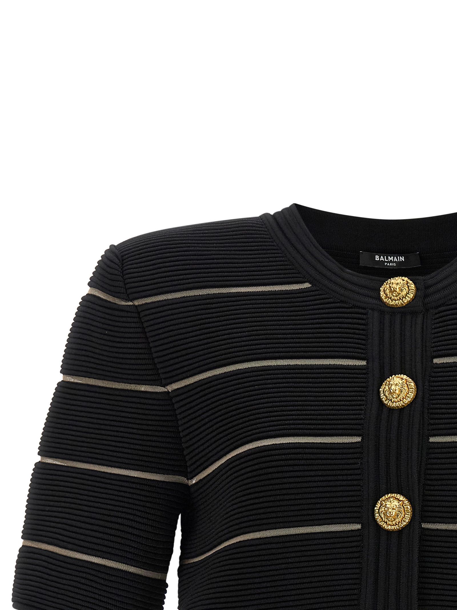 Balmain Cropped Cardigan Size S / US 4 / IT 40 - 3 Thumbnail