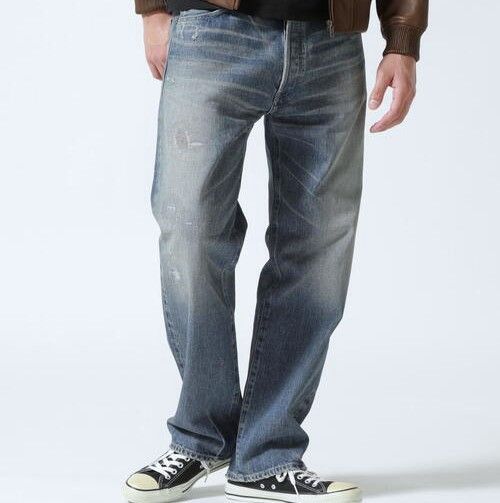 Avirex Avirex AVIREX TFQP DENIM PANTS Cotton Denim Pants Textile Jeans 783-4911201 DUTY FREE for USA Size ONE SIZE - 3 Thumbnail