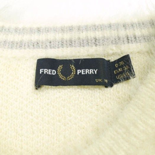 Other Other FRED PERRY × Ray BEAMS Shaggy Knit Cardigan Knitwear Textile Tops FZ7231 DUTY FREE for USA Size ONE SIZE - 4 Thumbnail