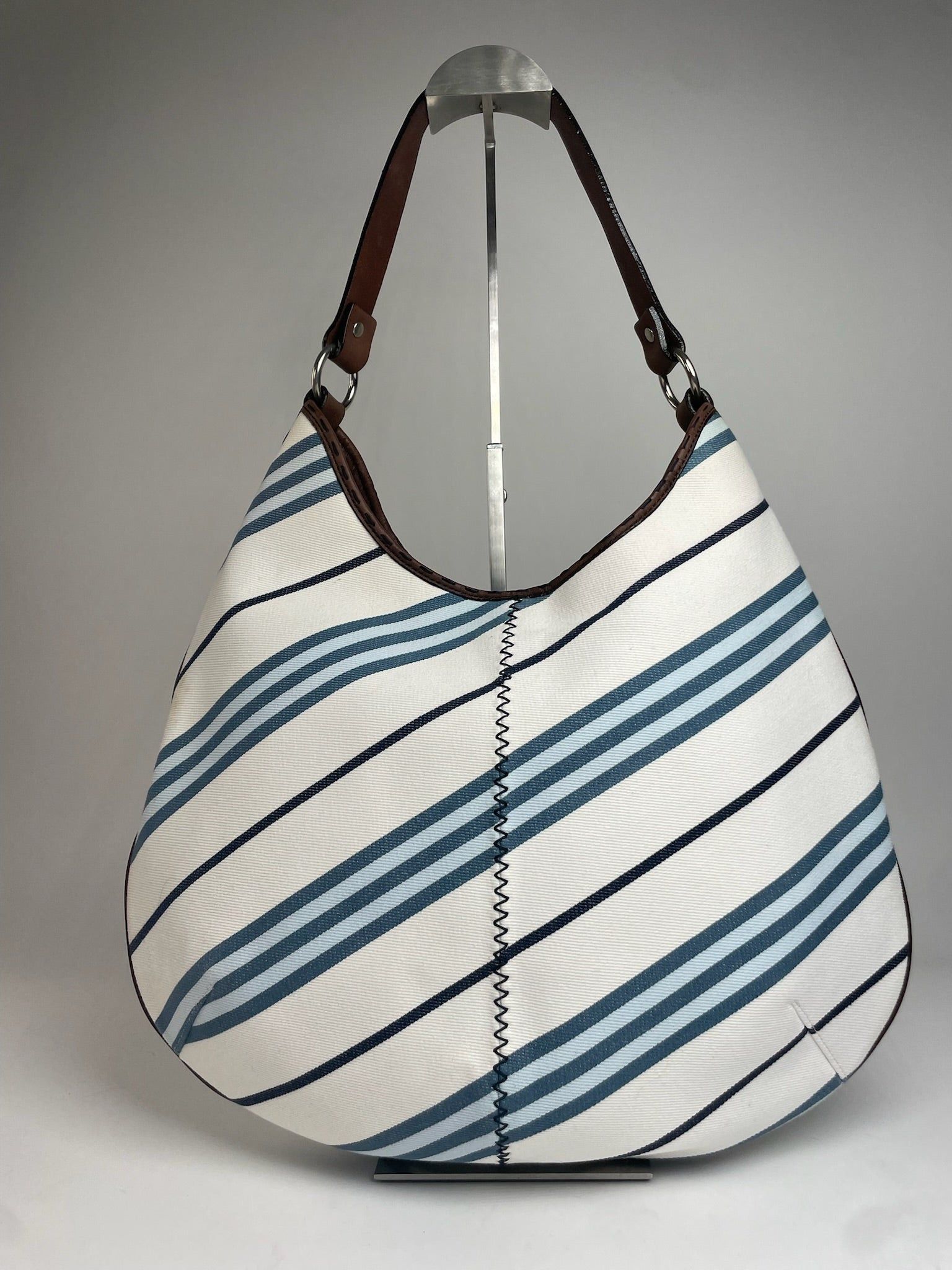 Burberry Vintage Striped Handbag beige Black Blue Size ONE SIZE - 2 Thumbnail
