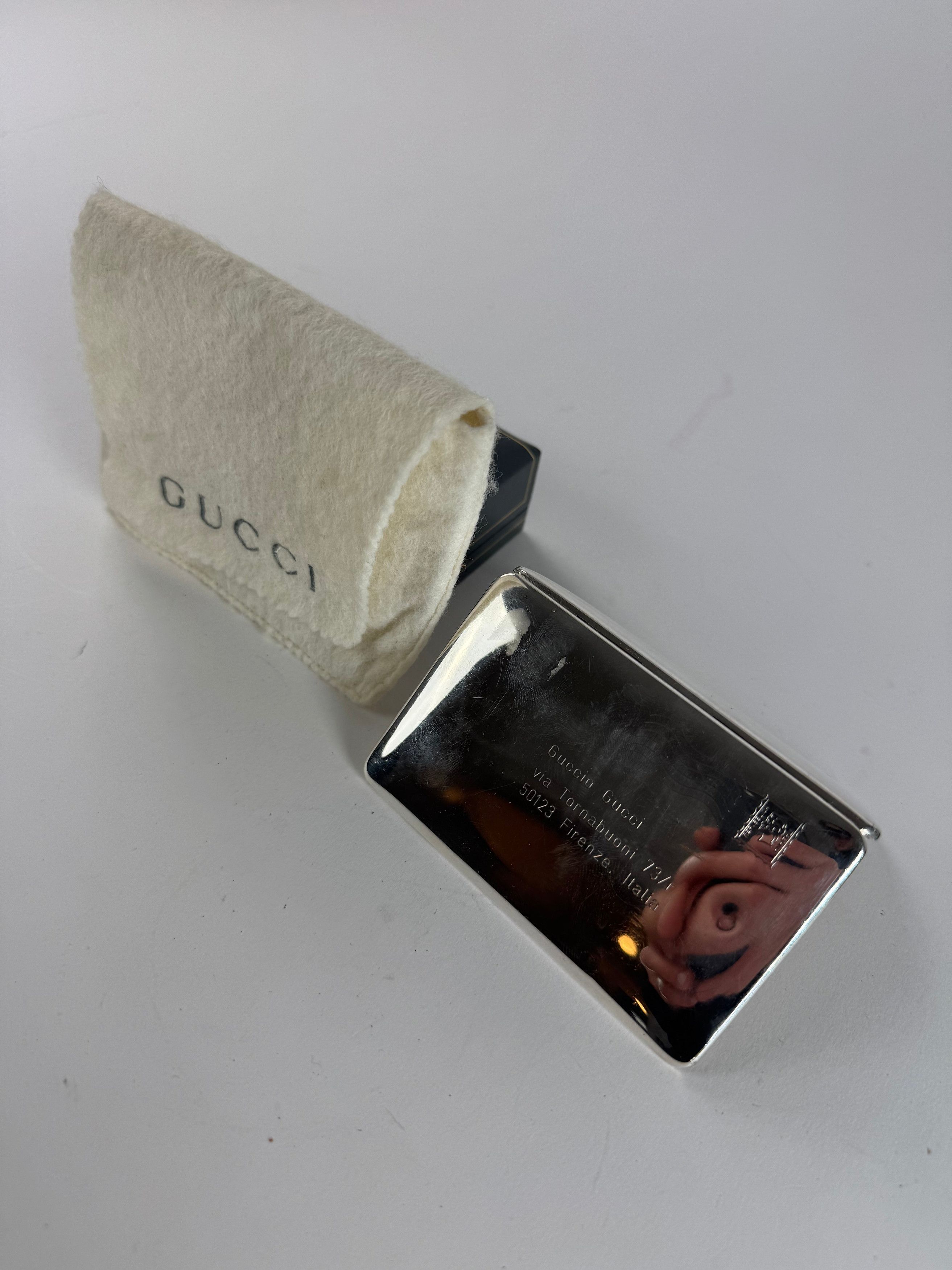 Gucci Vintage Sterling Silver Case Card Holder Size ONE SIZE - 9 Thumbnail
