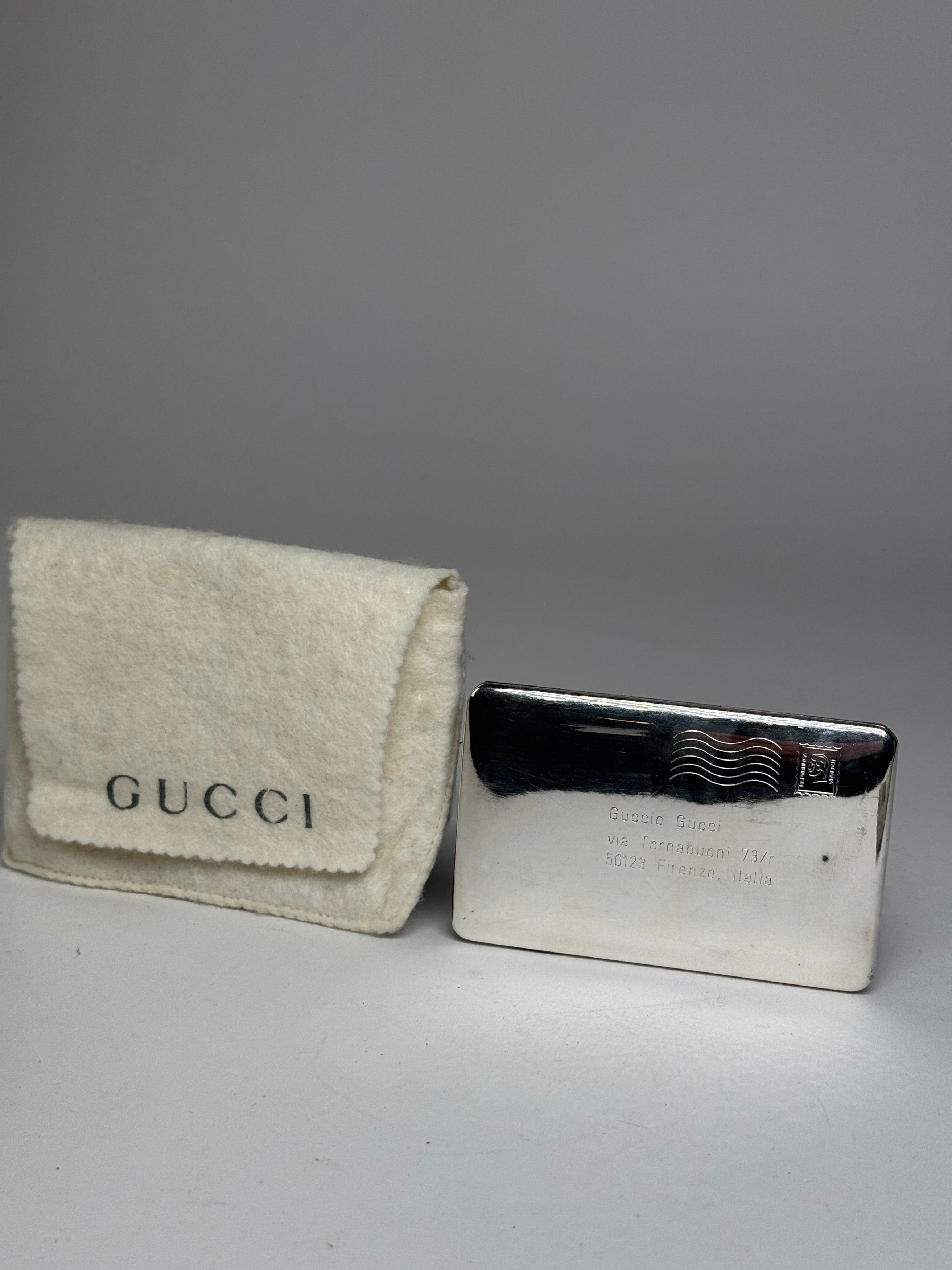 Gucci Vintage Sterling Silver Case Card Holder Size ONE SIZE - 7 Thumbnail