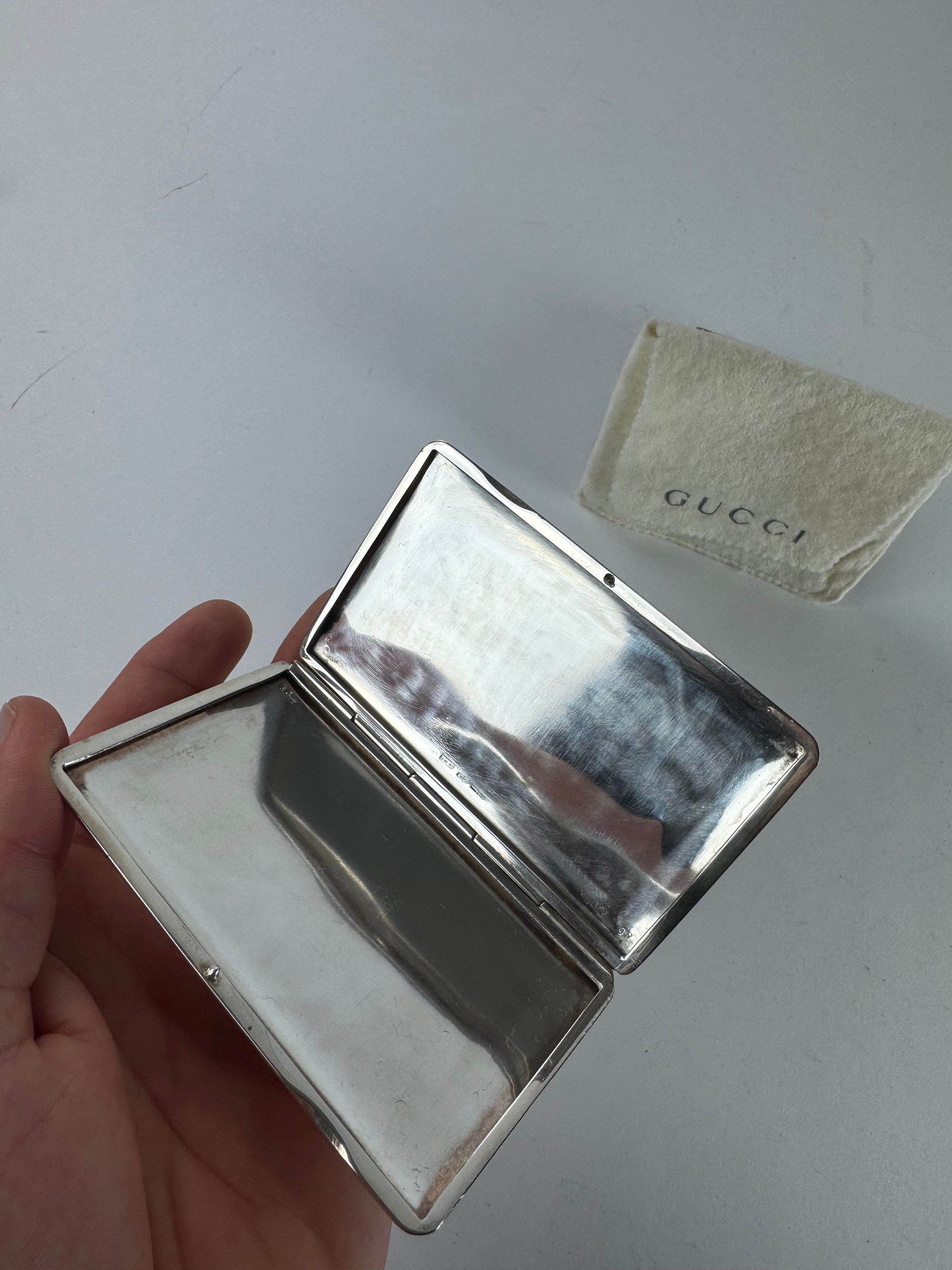 Gucci Vintage Sterling Silver Case Card Holder Size ONE SIZE - 5 Thumbnail