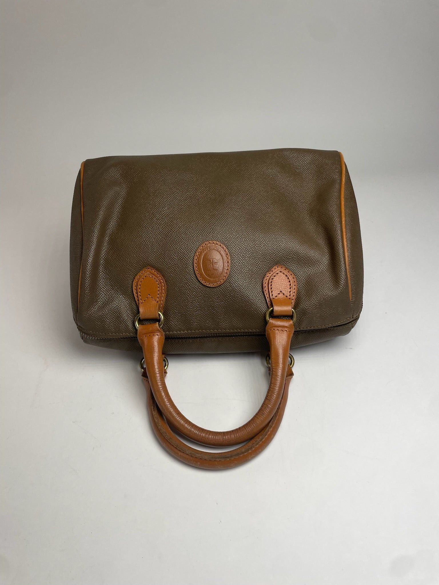 Courreges Vintage Leather Handbag Brown Size ONE SIZE - 4 Thumbnail