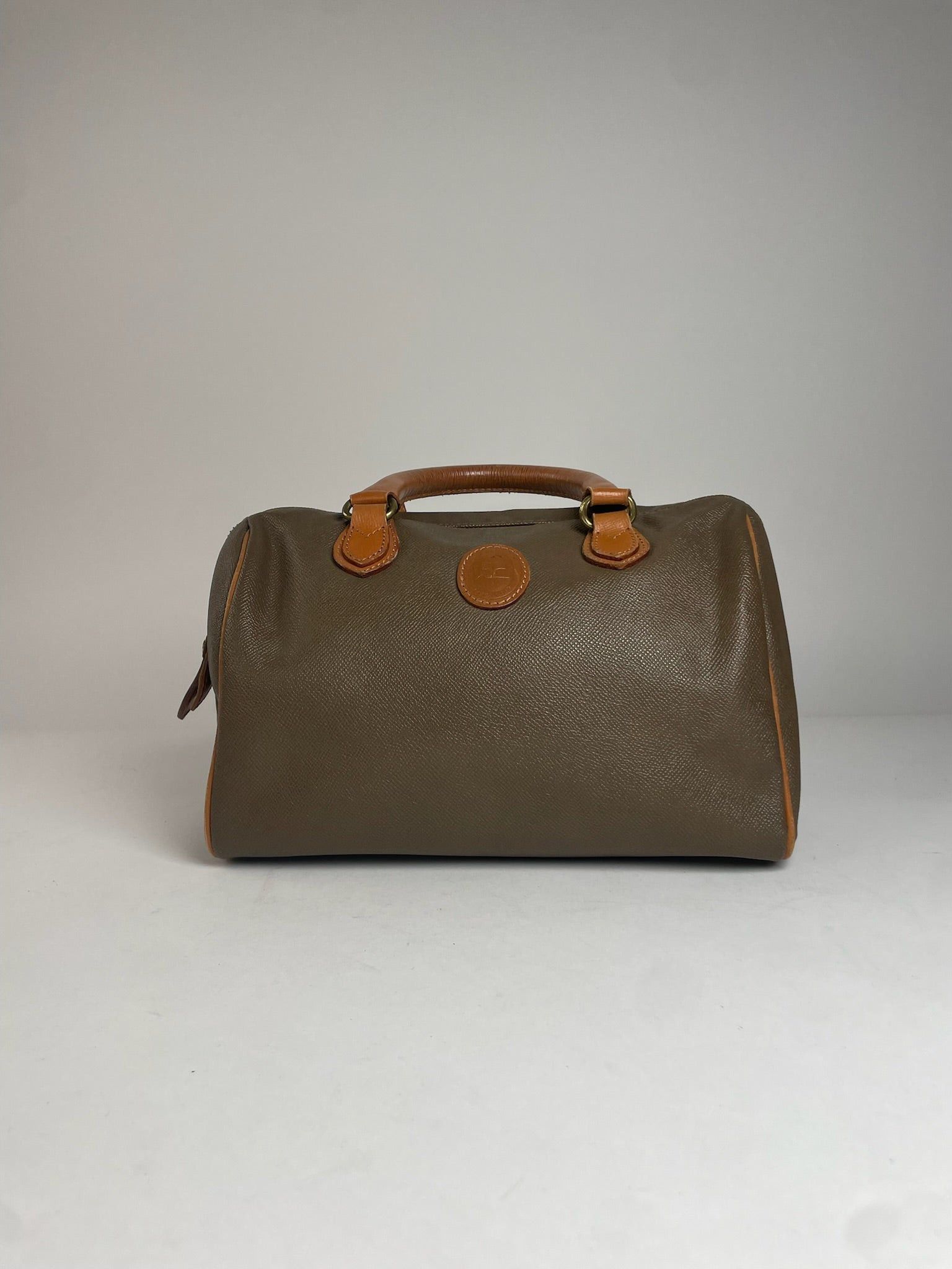 Courreges Vintage Leather Handbag Brown Size ONE SIZE - 9 Thumbnail