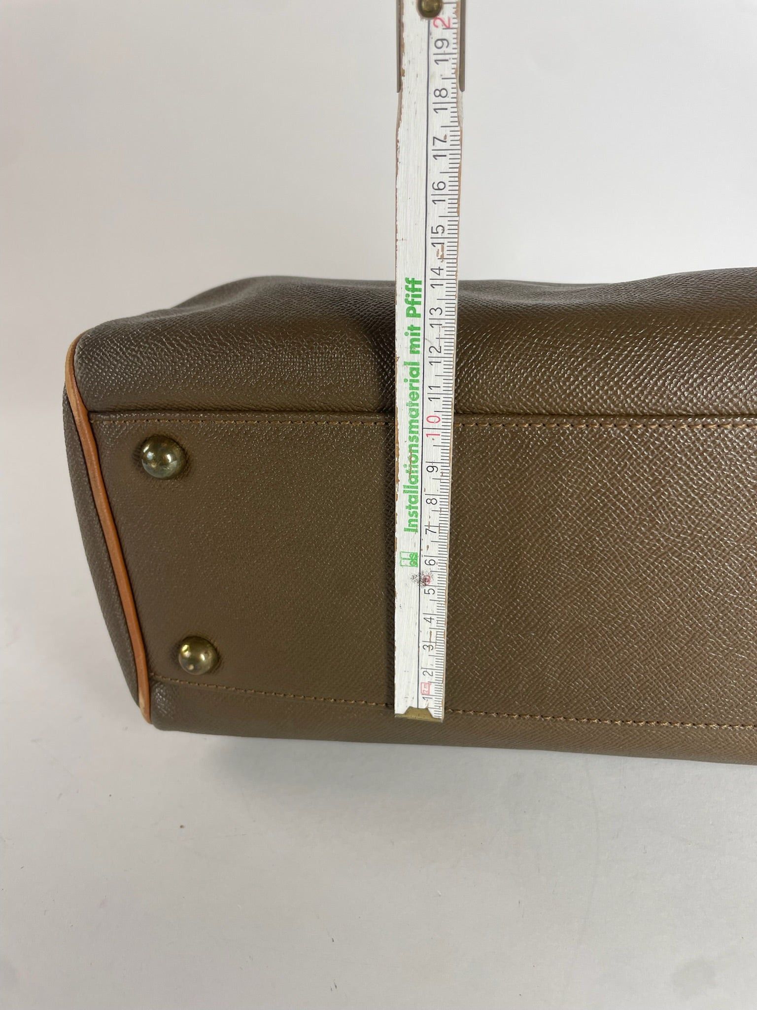 Courreges Vintage Leather Handbag Brown Size ONE SIZE - 11 Thumbnail