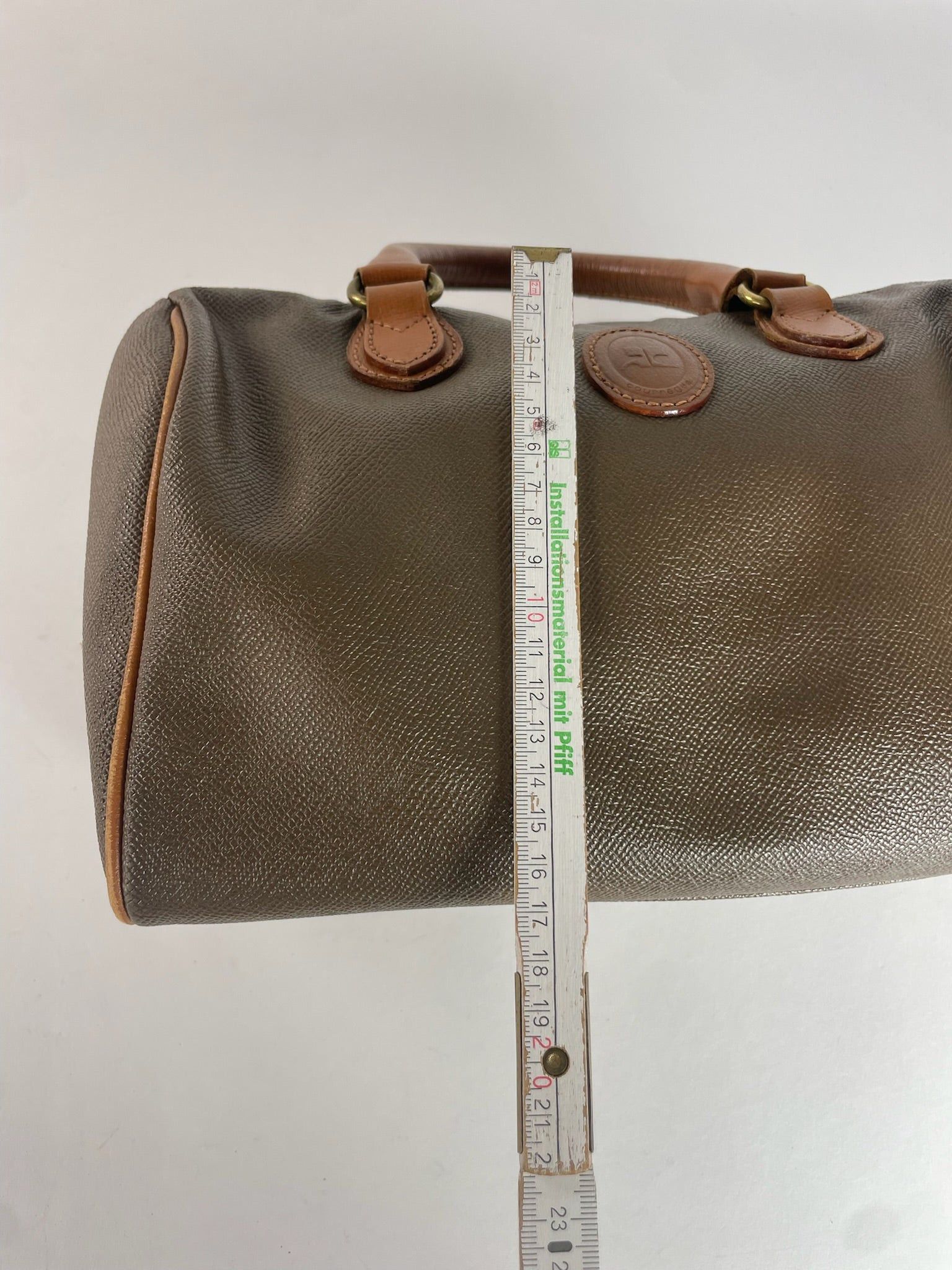 Courreges Vintage Leather Handbag Brown Size ONE SIZE - 12 Thumbnail