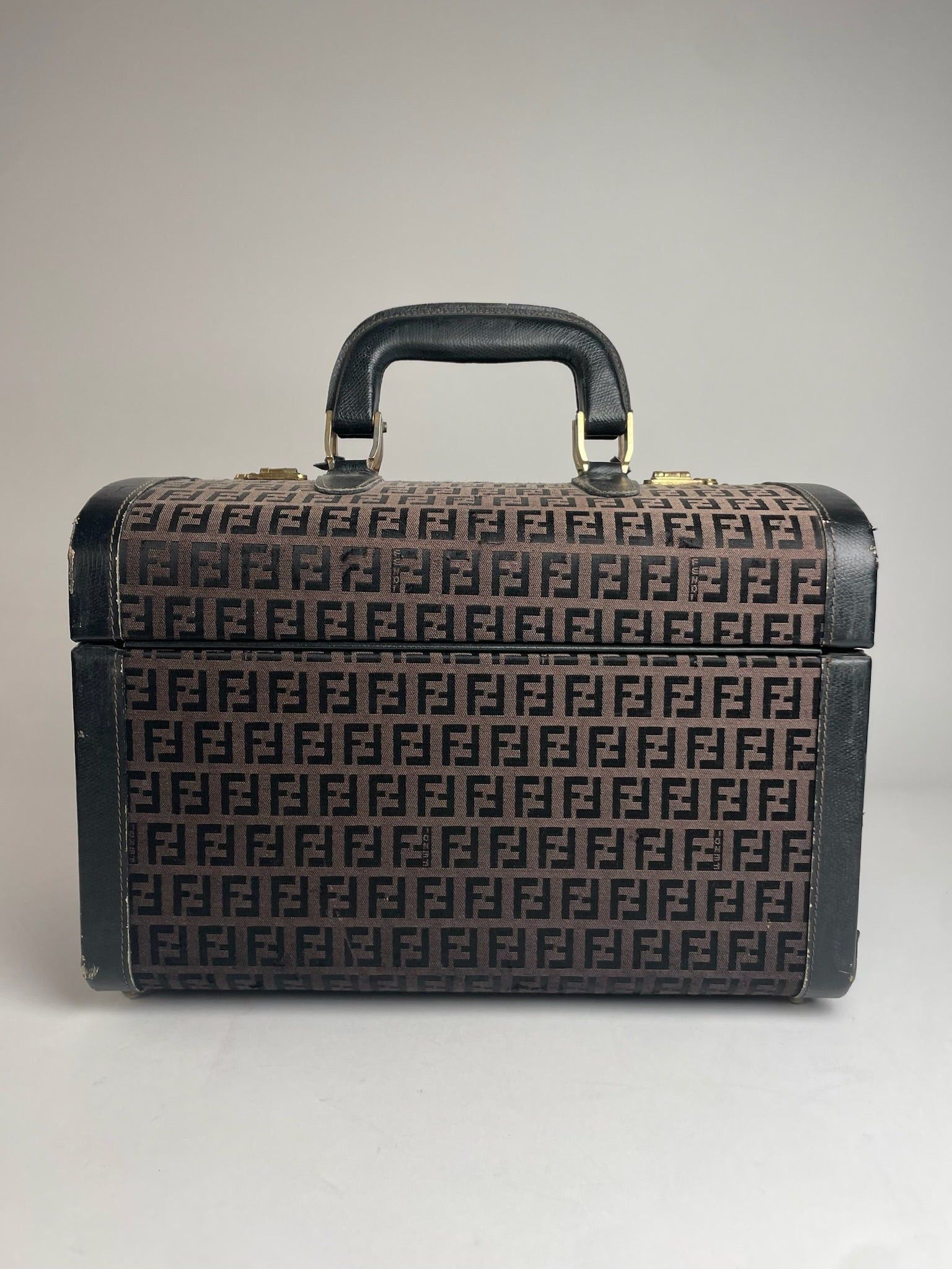Fendi Vintage Roma Travel Case FF Monogram Brown Size ONE SIZE - 2 Thumbnail