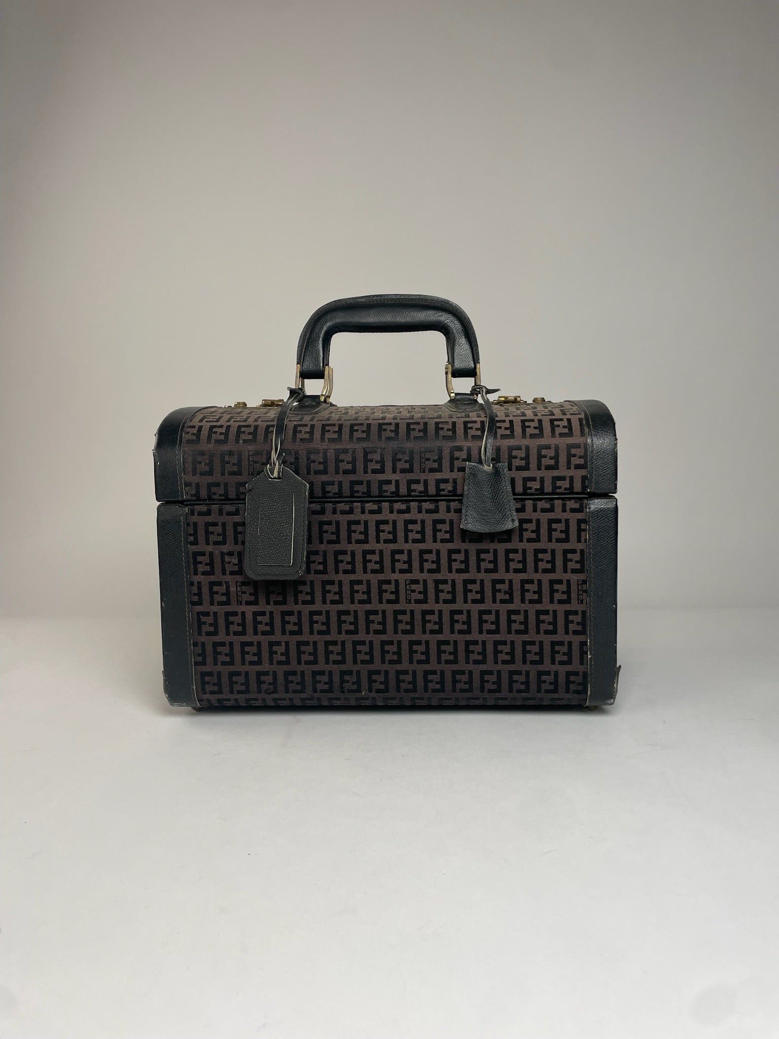 Fendi Vintage Roma Travel Case FF Monogram Brown Size ONE SIZE - 13 Thumbnail