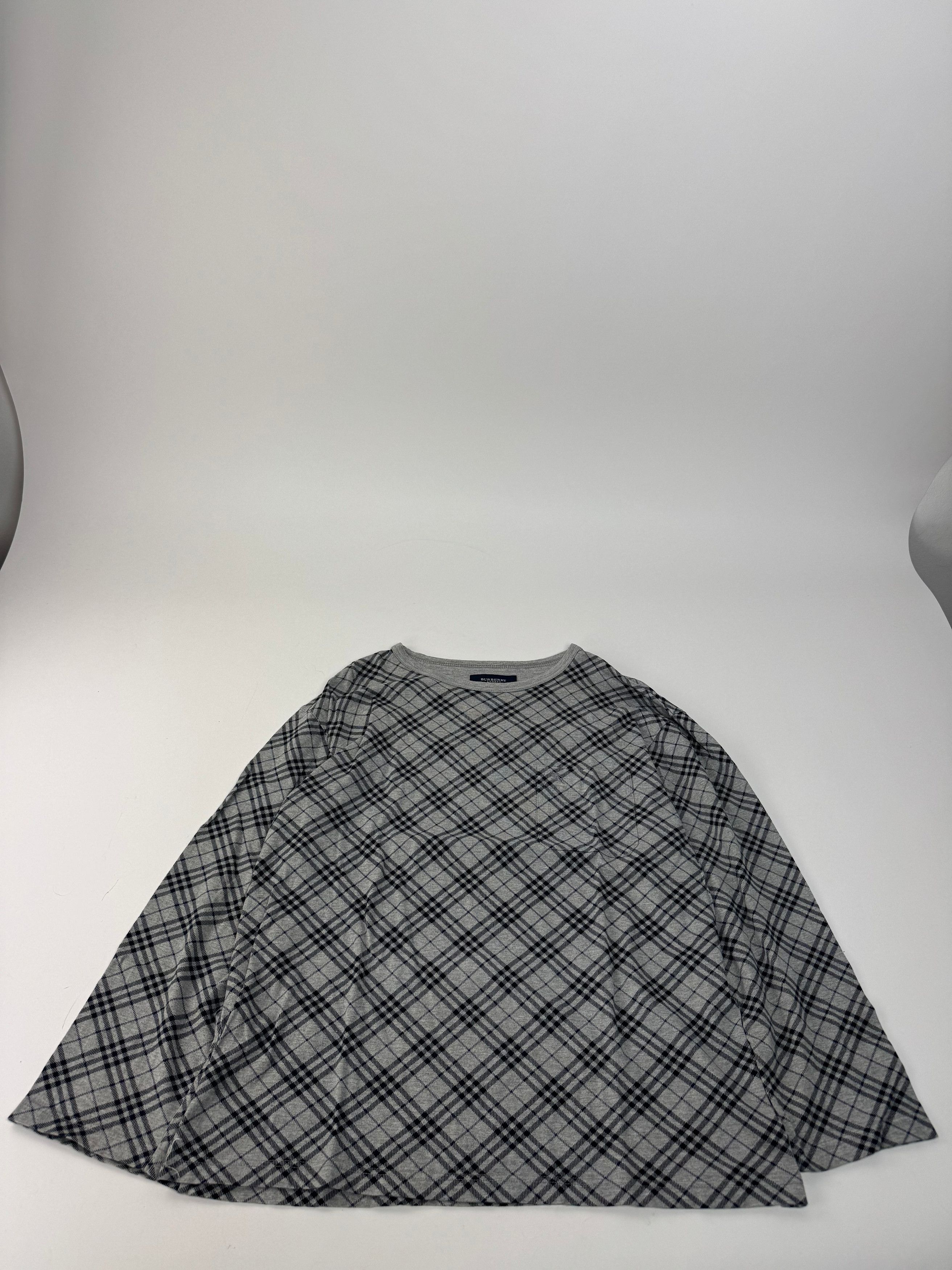 Burberry Vintage Checked Crewneck Sweater L Grey Black Size L / US 10 / IT 46 - 5 Thumbnail