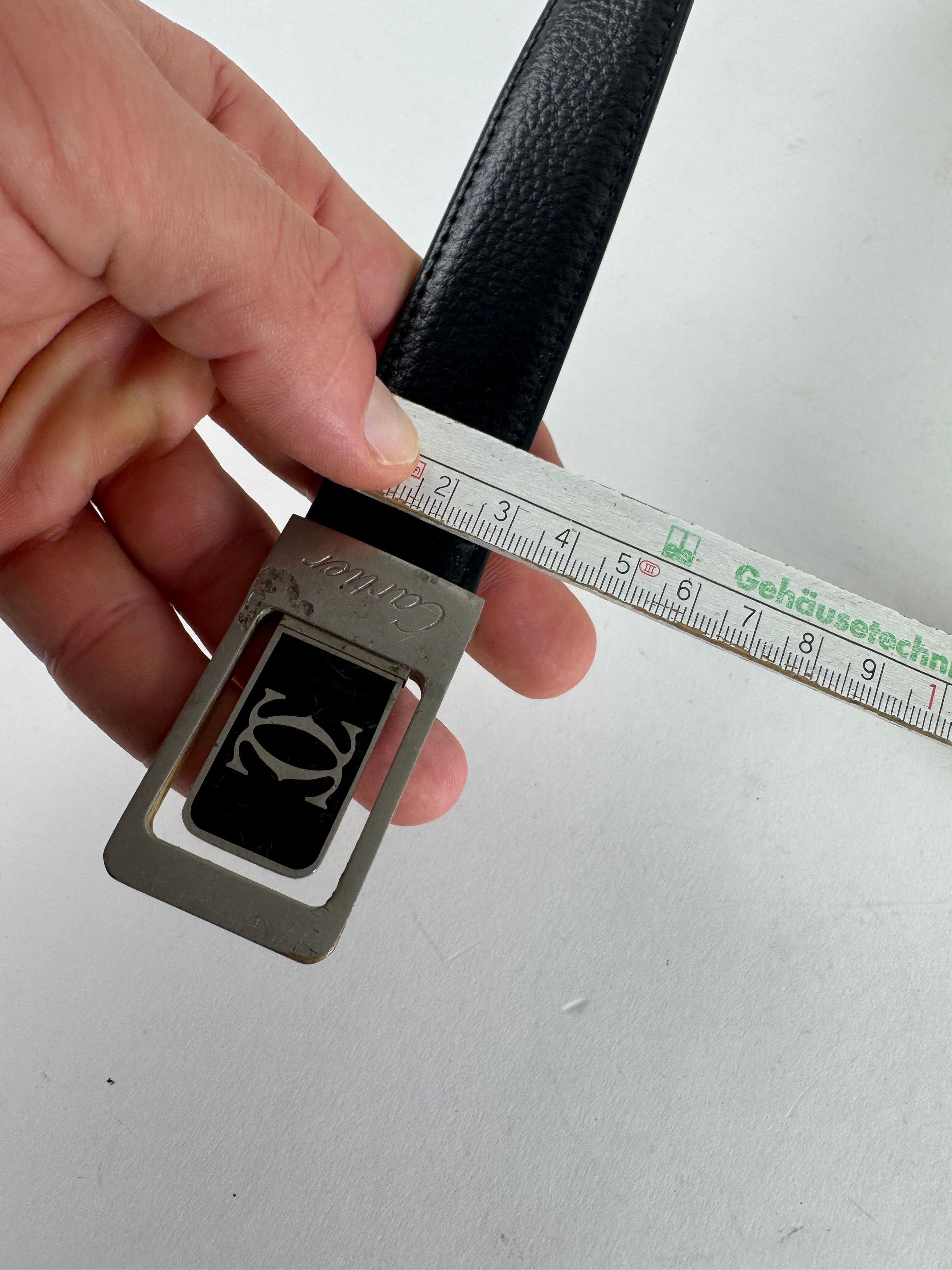 Cartier Vintage Leather Belt Black Size ONE SIZE - 7 Thumbnail