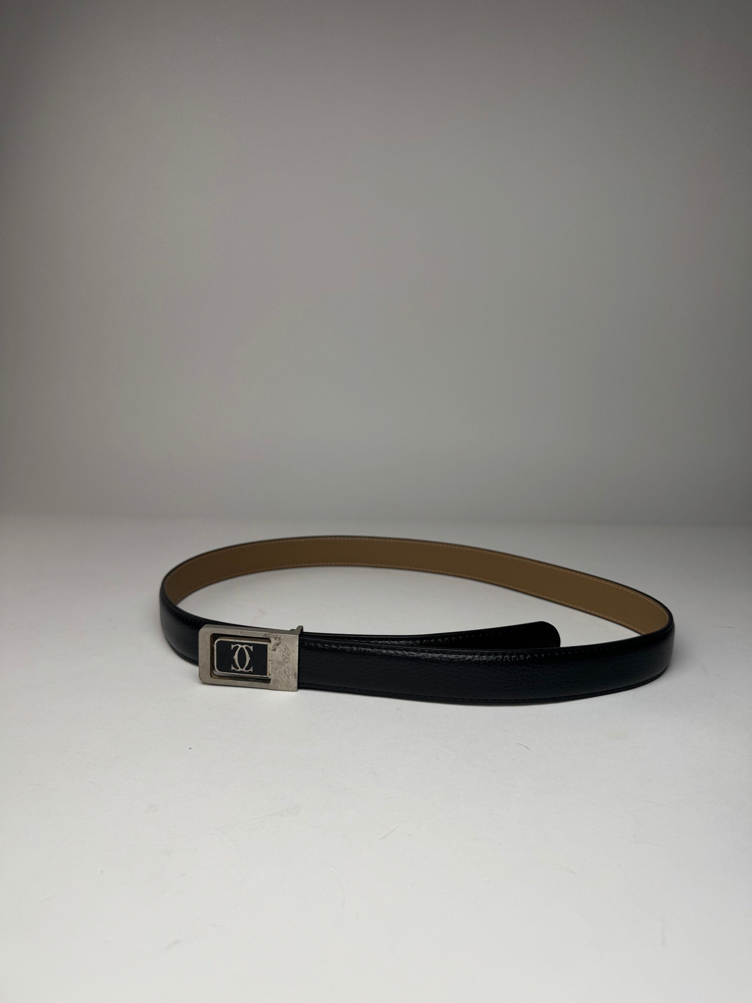 Cartier Vintage Leather Belt Black Size ONE SIZE - 8 Thumbnail