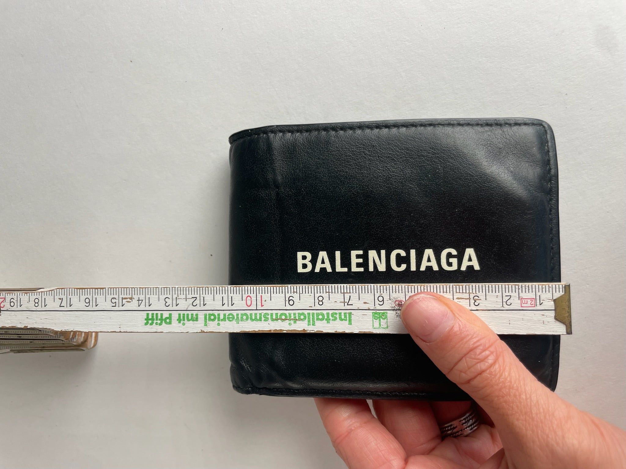 Balenciaga Vintage Flapable Leather Wallet Black Size ONE SIZE - 4 Thumbnail