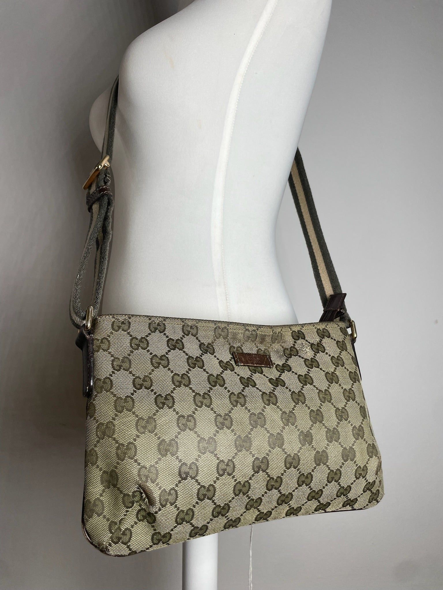 Gucci Vintage Multiway Monogram Bag Beige Brown Size ONE SIZE - 14 Thumbnail
