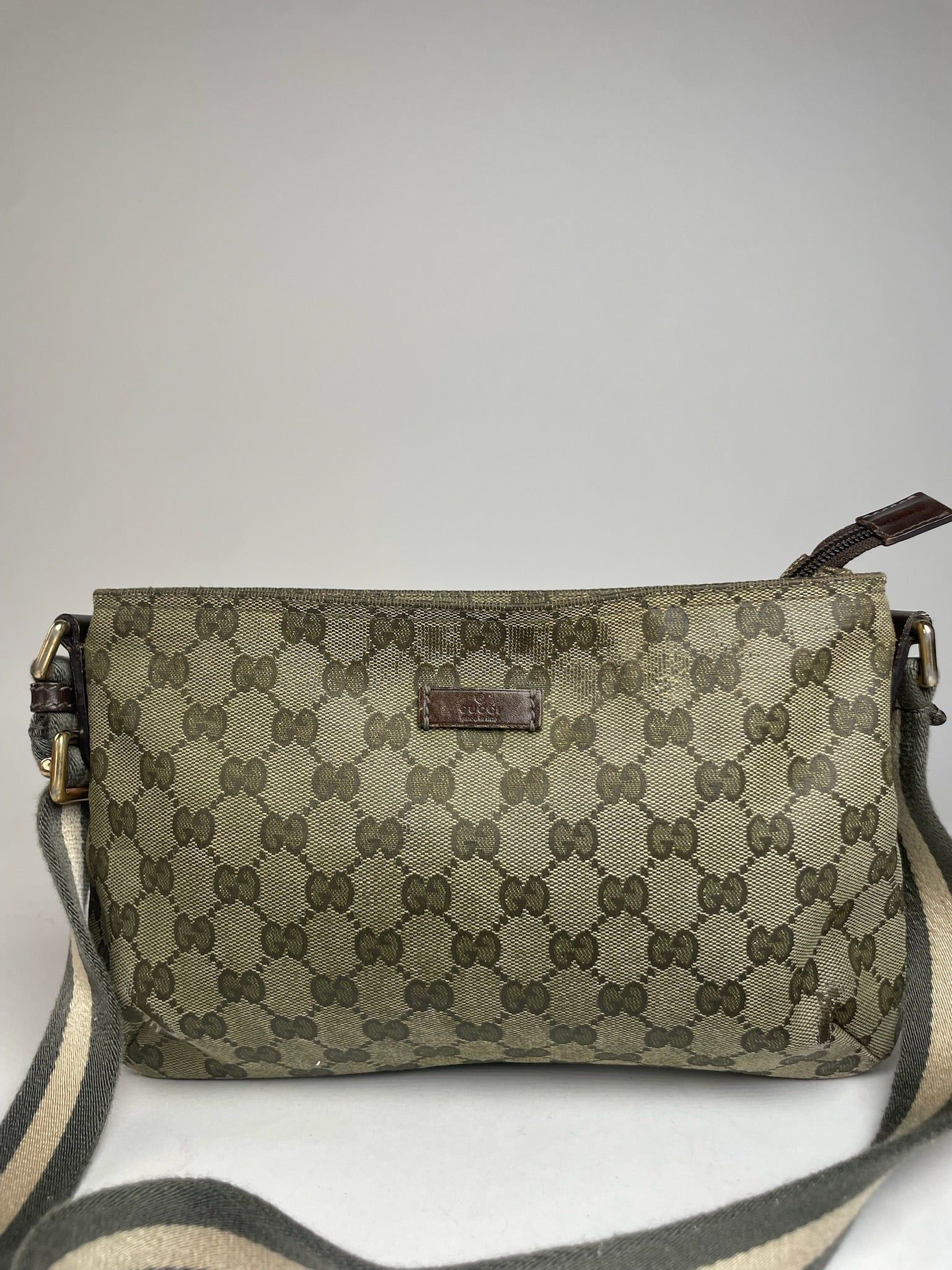 Gucci Vintage Multiway Monogram Bag Beige Brown Size ONE SIZE - 13 Thumbnail
