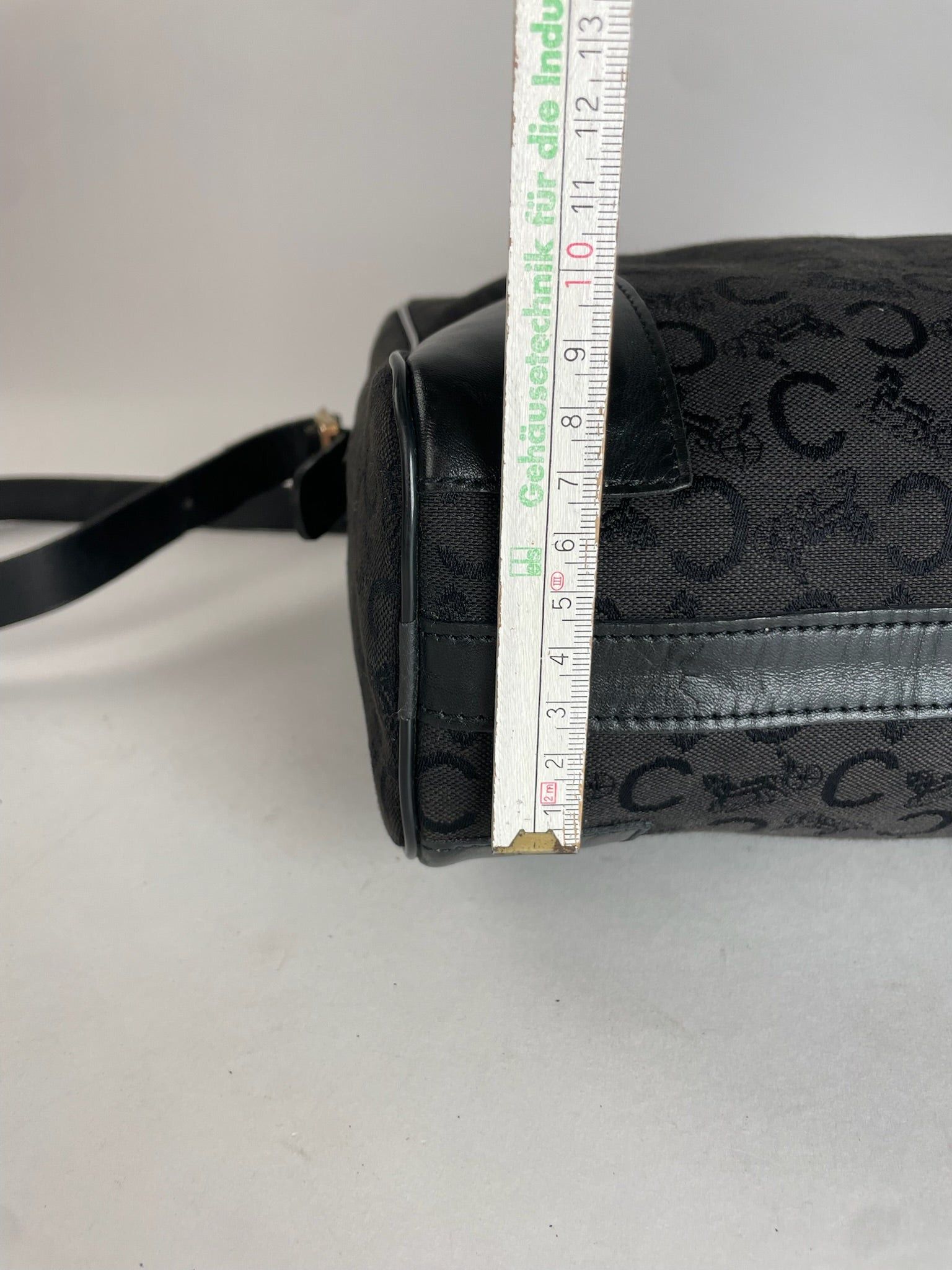 Celine Vintage Macadam Monogram Leather Bag Black Size ONE SIZE - 10 Thumbnail