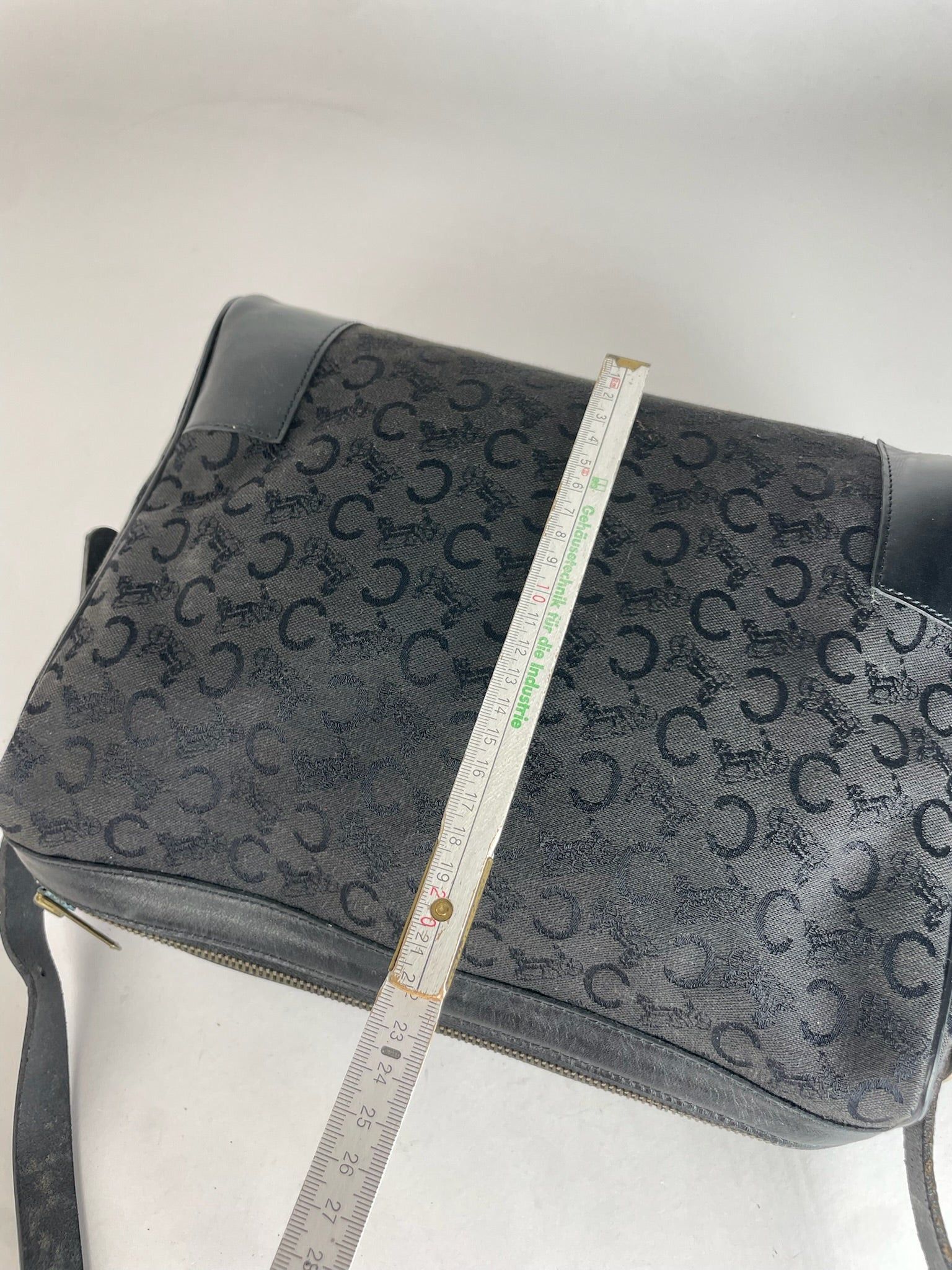 Celine Vintage Macadam Monogram Leather Bag Black Size ONE SIZE - 11 Thumbnail