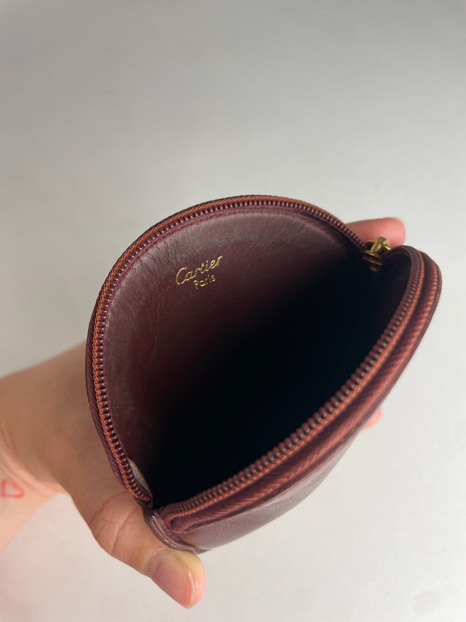 Cartier Vintage Leather Purse burgundy Size ONE SIZE - 4 Thumbnail