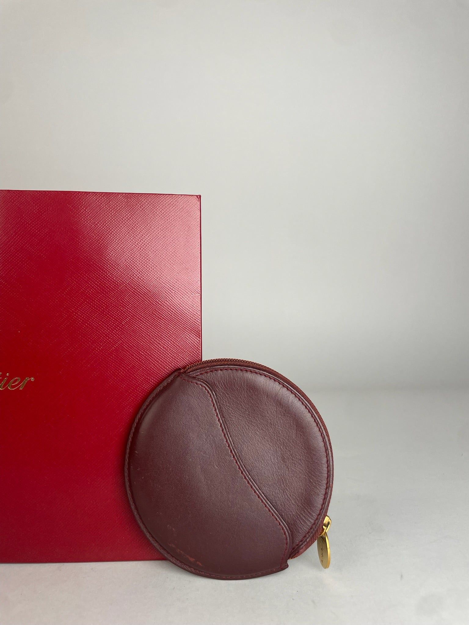 Cartier Vintage Leather Purse burgundy Size ONE SIZE - 7 Thumbnail