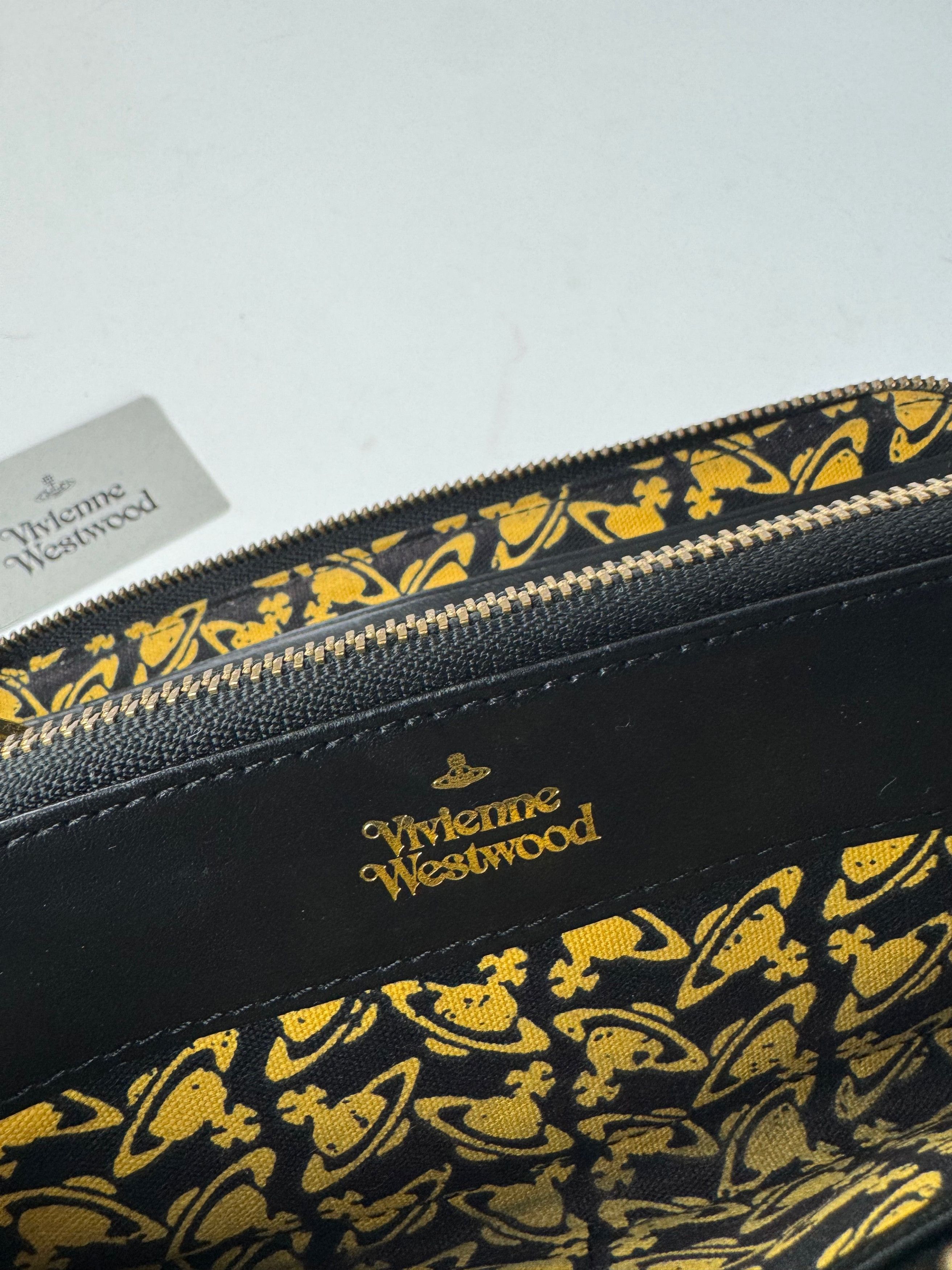 Vivienne Westwood Vintage Leather Zippy Wallet Black Size ONE SIZE - 5 Thumbnail