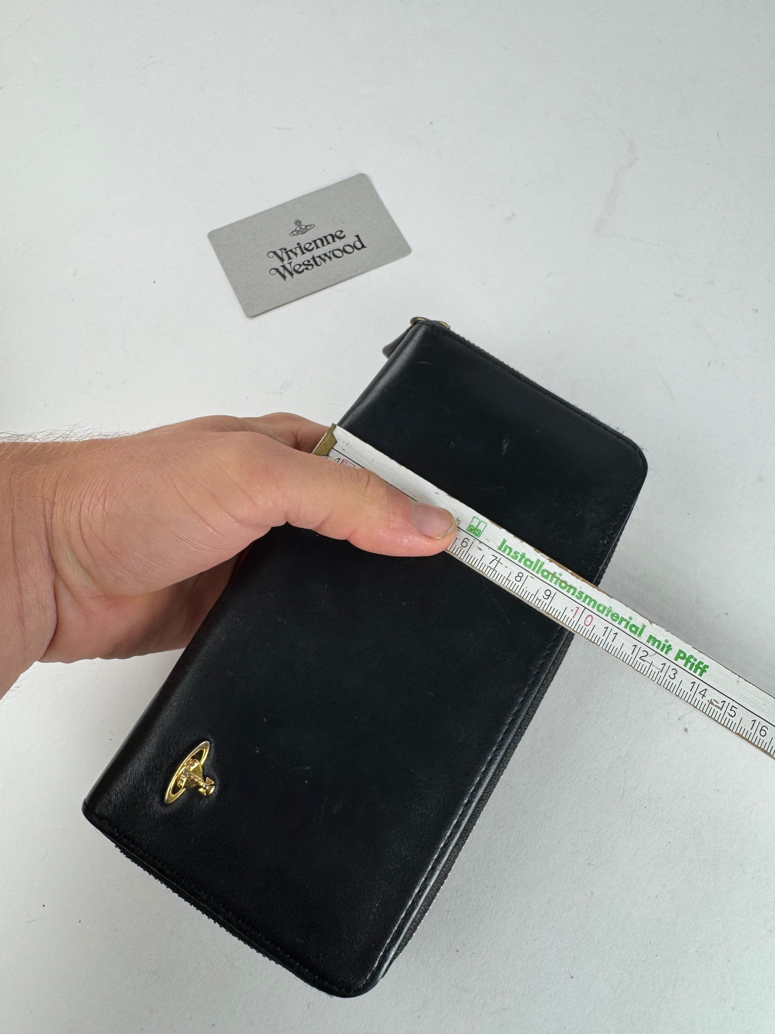 Vivienne Westwood Vintage Leather Zippy Wallet Black Size ONE SIZE - 9 Thumbnail
