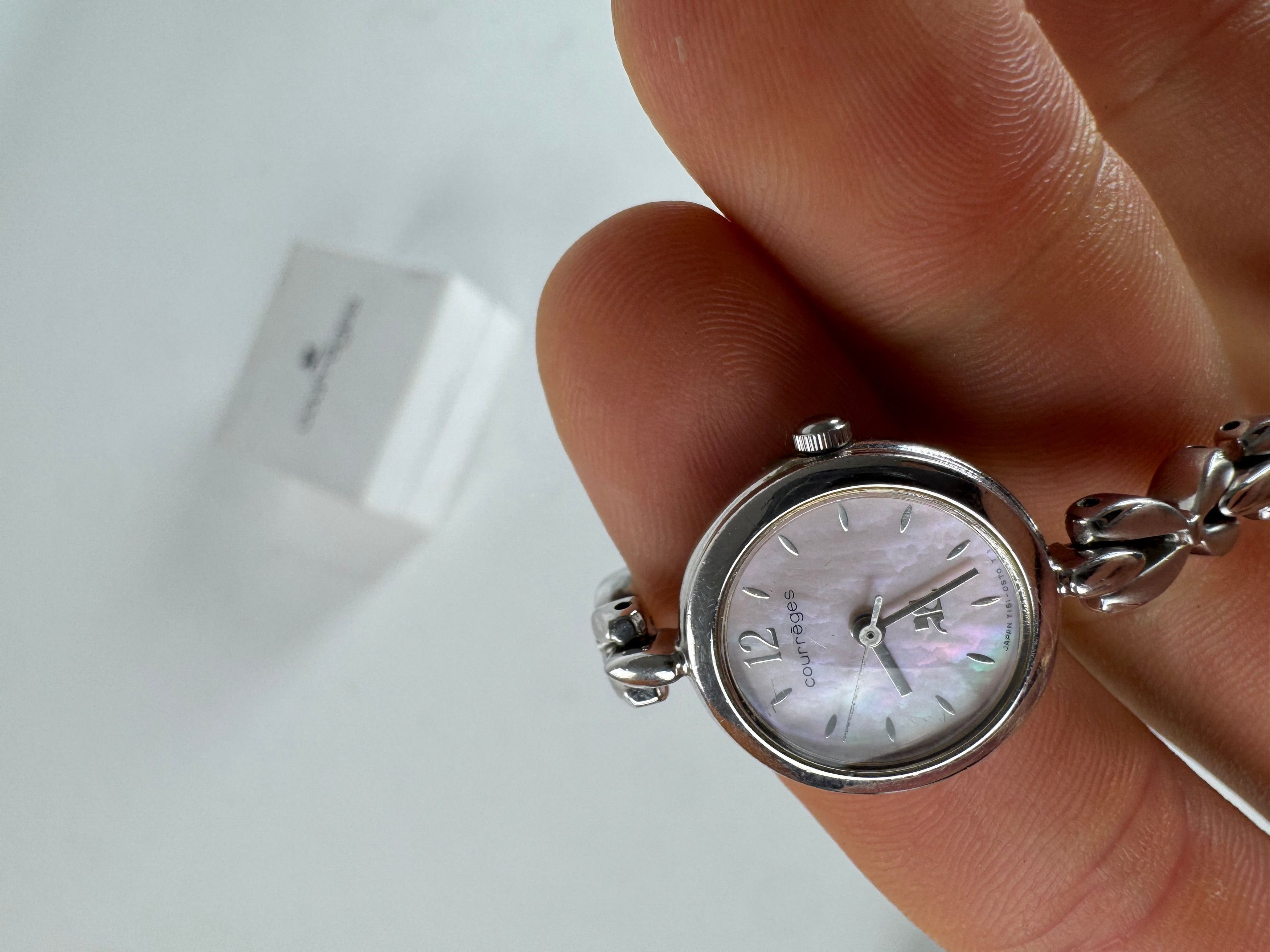 Courreges Vintage Paris Silver Steel Quartz Watch Size ONE SIZE - 8 Thumbnail