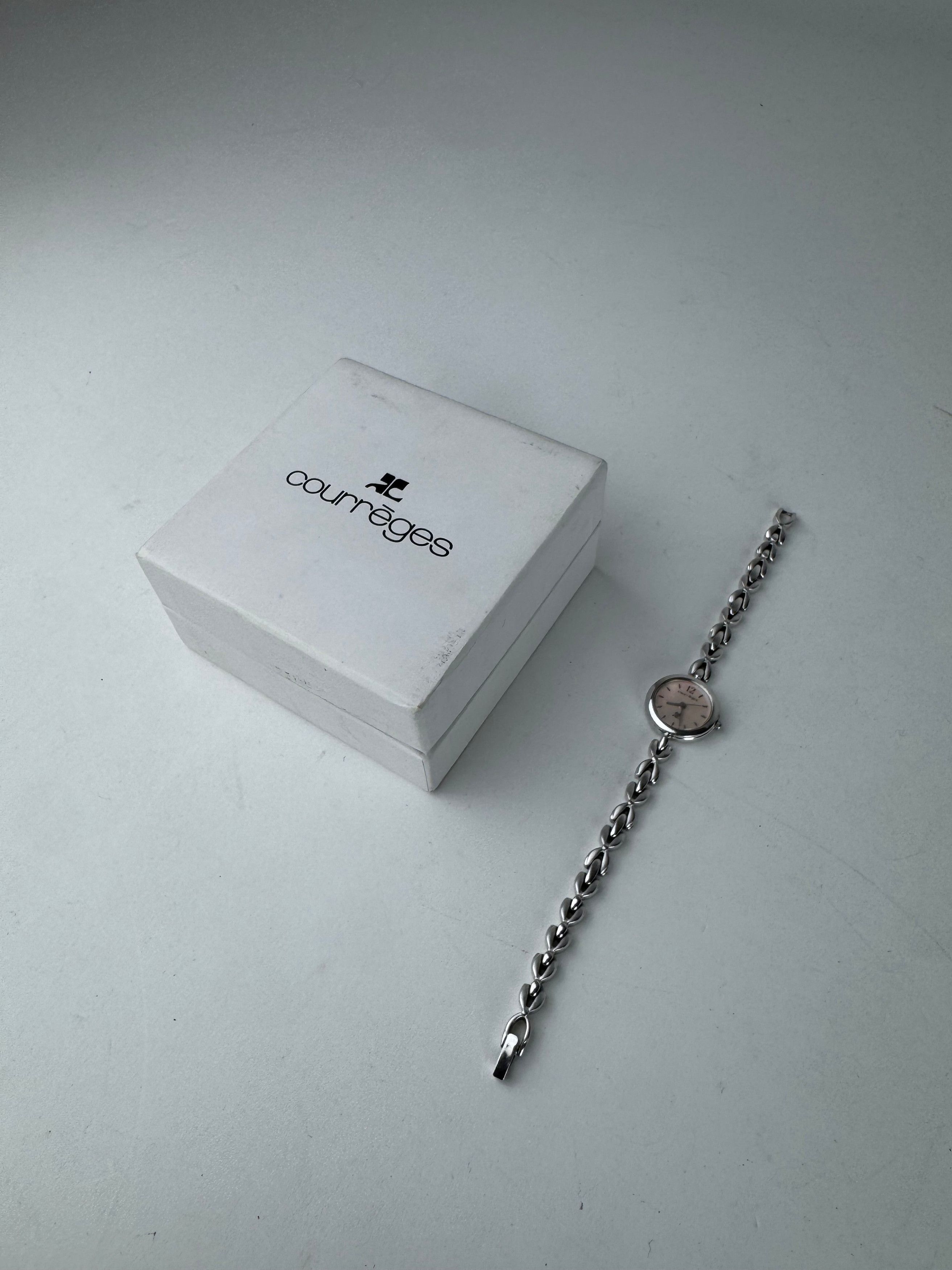 Courreges Vintage Paris Silver Steel Quartz Watch Size ONE SIZE - 2 Thumbnail