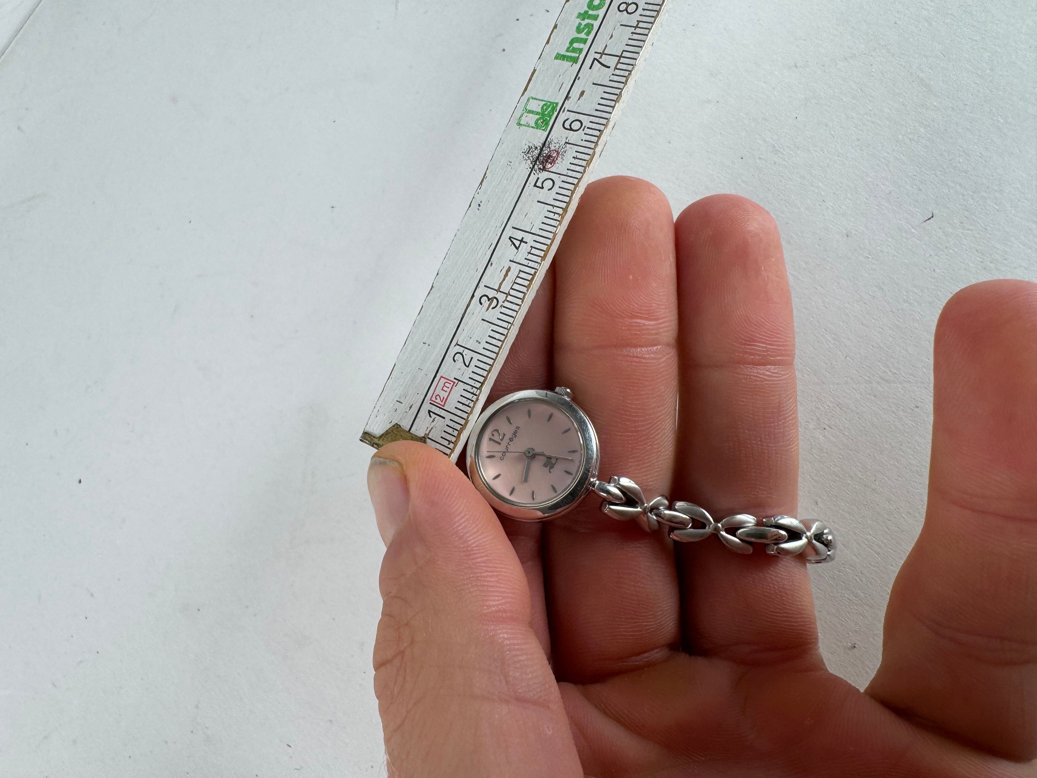 Courreges Vintage Paris Silver Steel Quartz Watch Size ONE SIZE - 6 Thumbnail