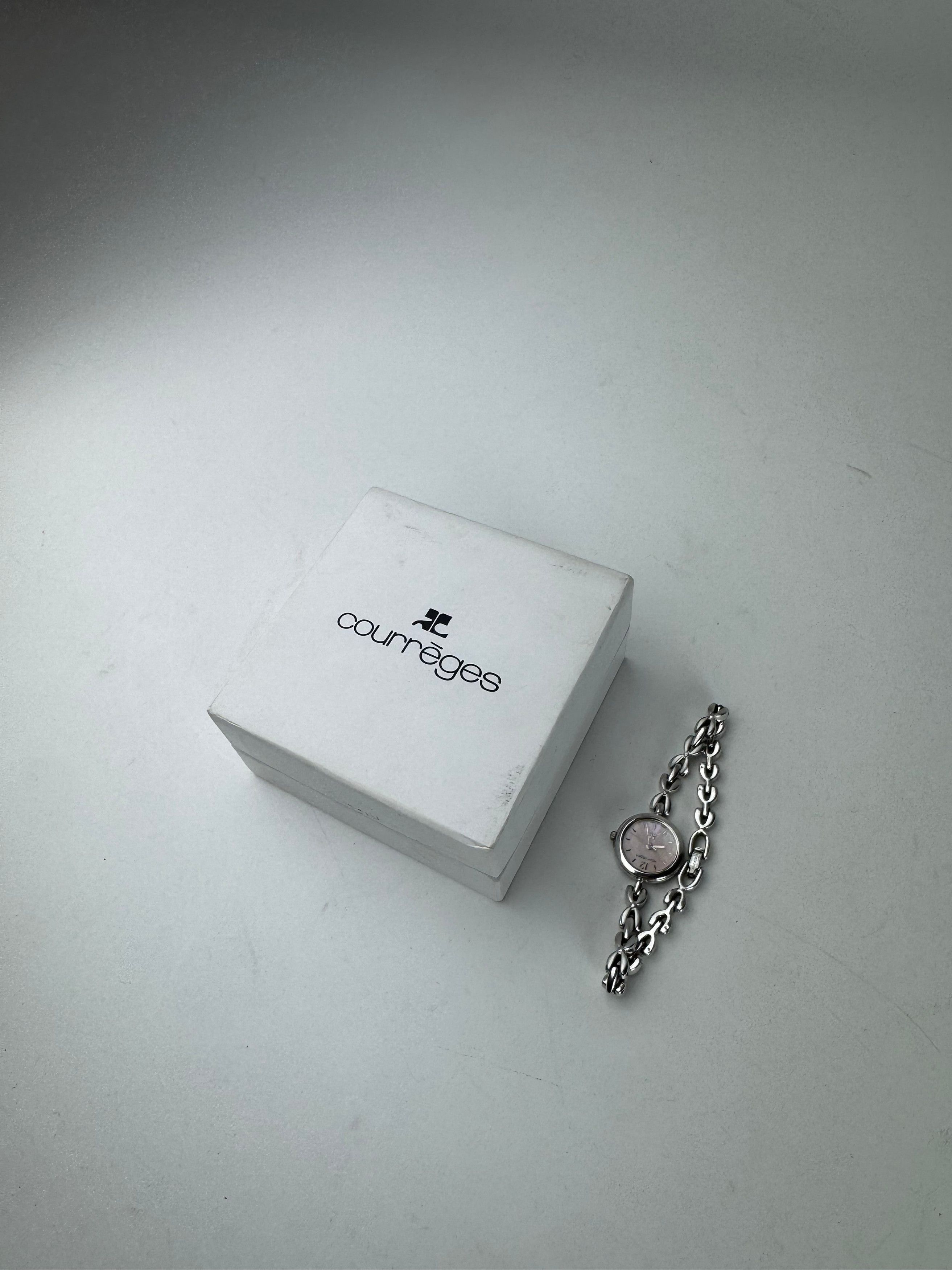 Courreges Vintage Paris Silver Steel Quartz Watch Size ONE SIZE - 3 Thumbnail