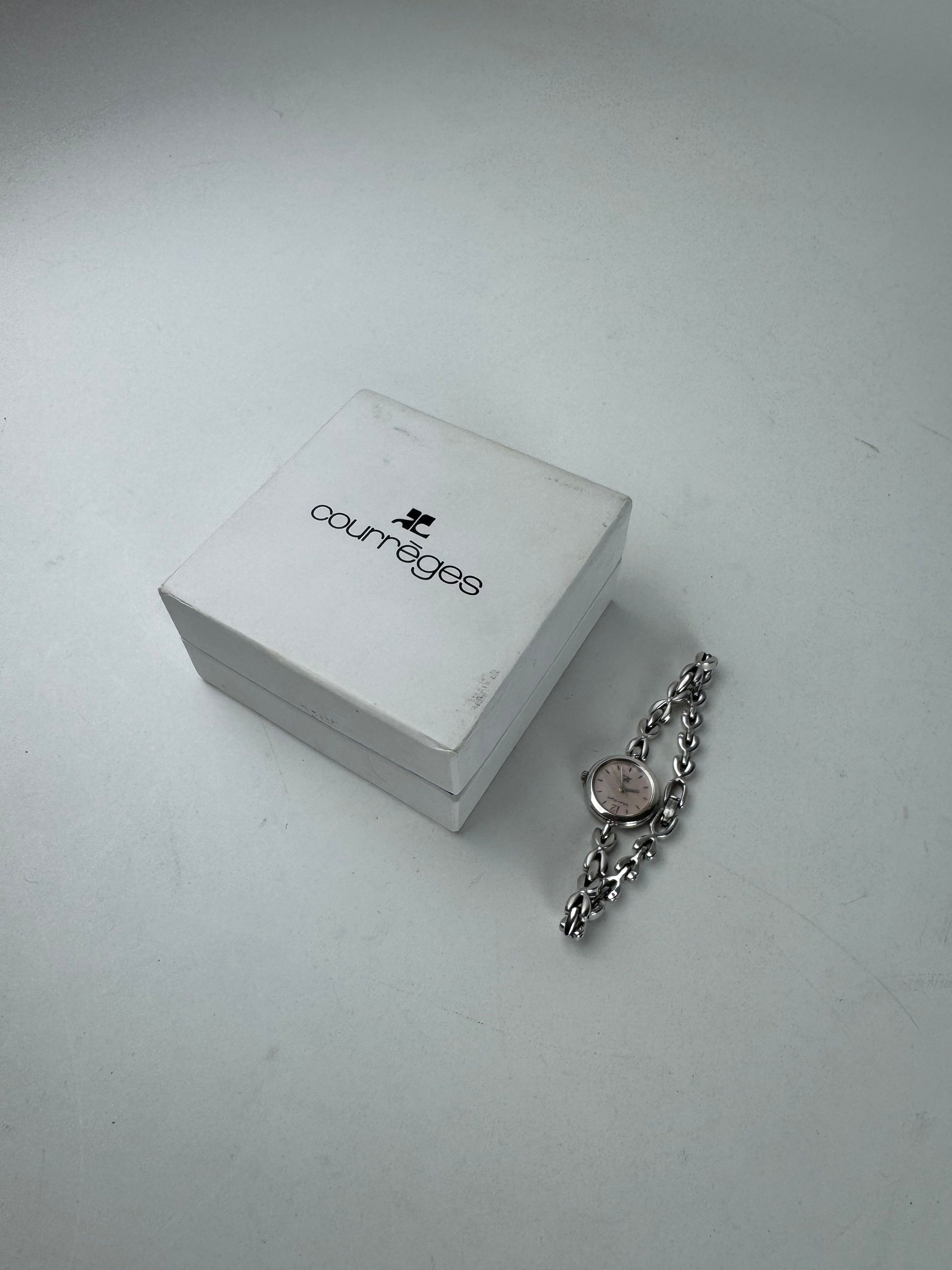 Courreges Vintage Paris Silver Steel Quartz Watch Size ONE SIZE - 5 Thumbnail