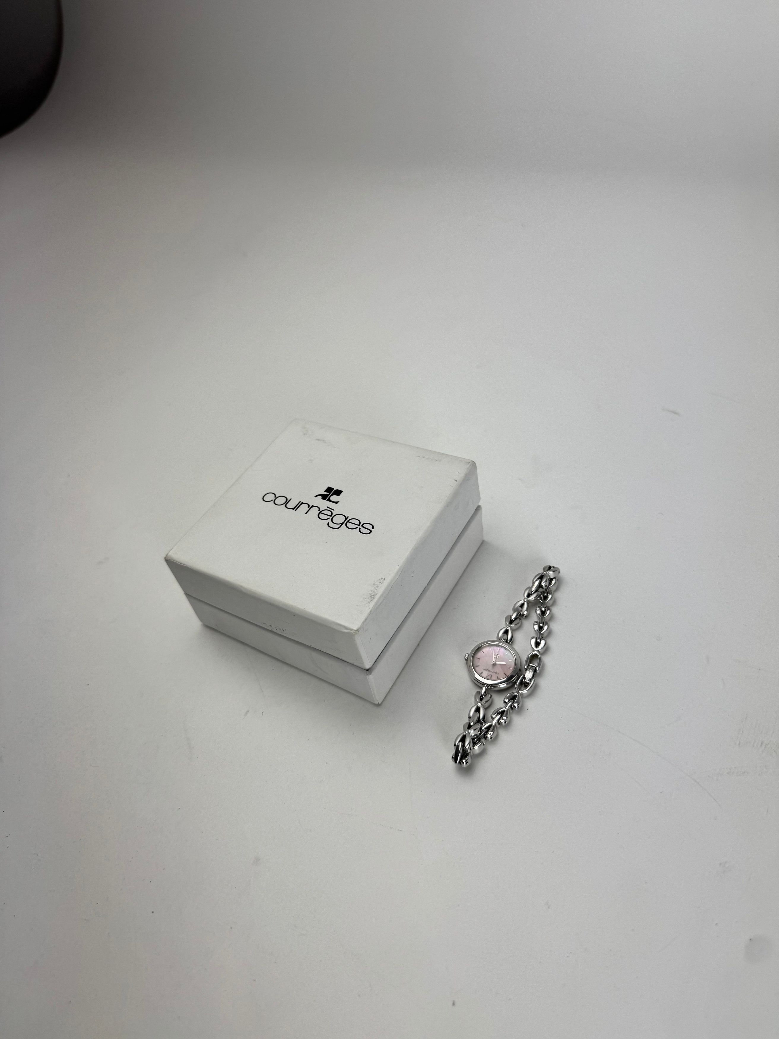Courreges Vintage Paris Silver Steel Quartz Watch Size ONE SIZE - 9 Thumbnail