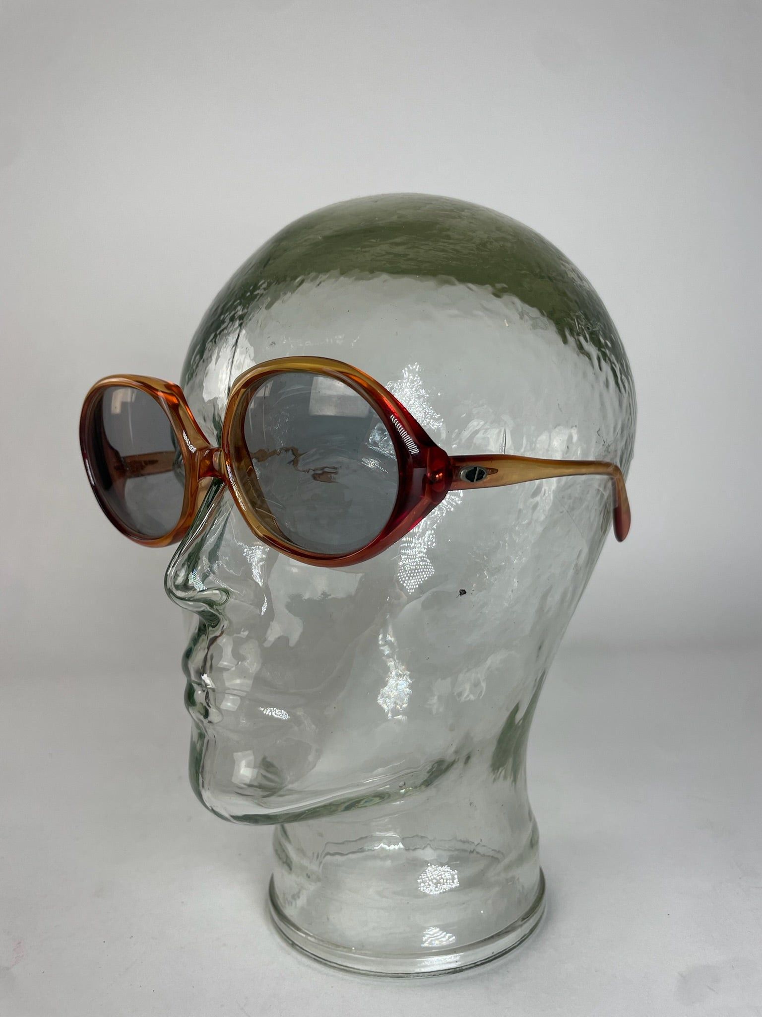 Dior Vintage Retro Sunglasses Orange Yellow Size ONE SIZE - 3 Thumbnail