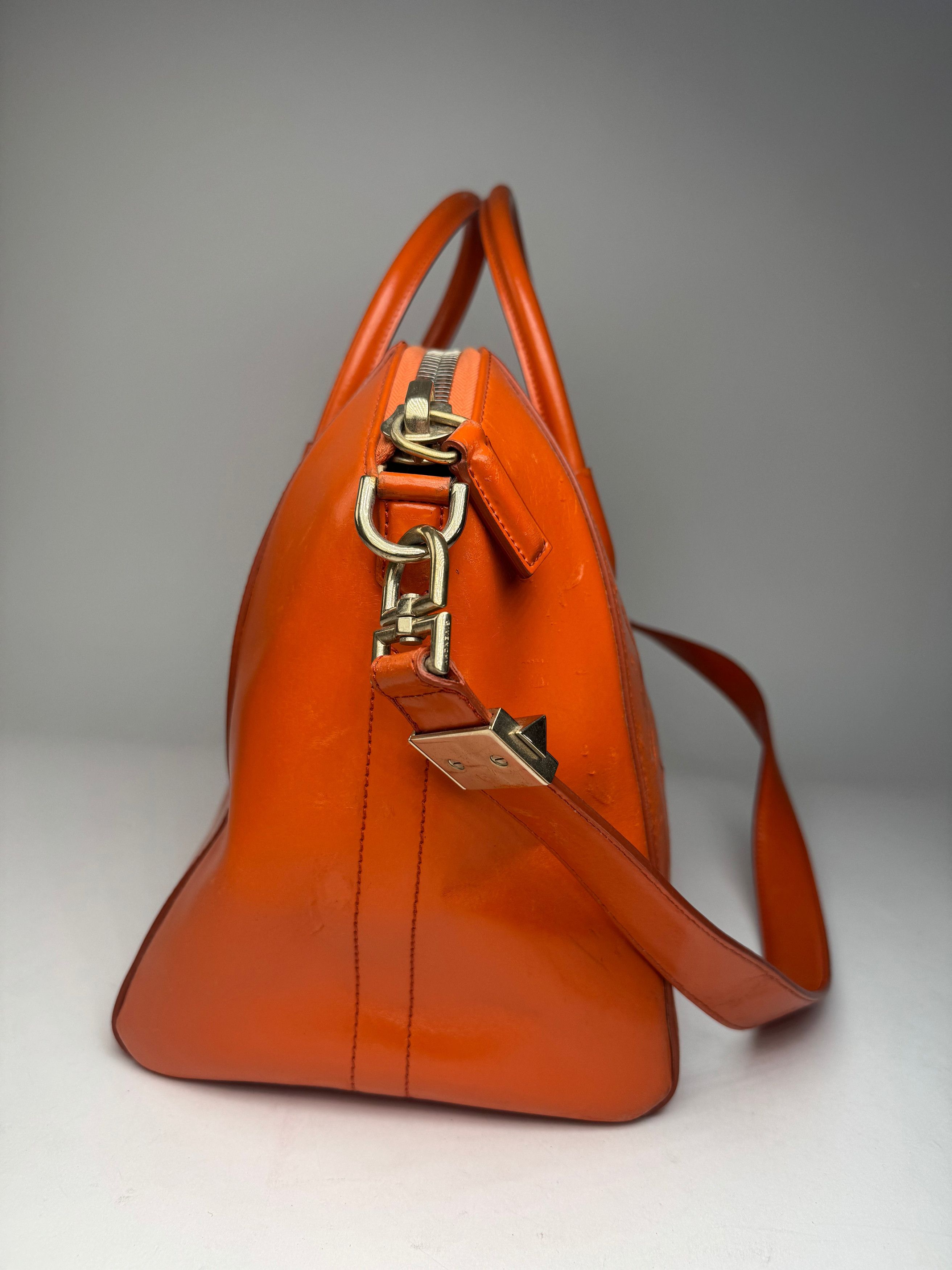 Givenchy Vintage Antigona 2Way Leather Bag Orange Size ONE SIZE - 10 Thumbnail