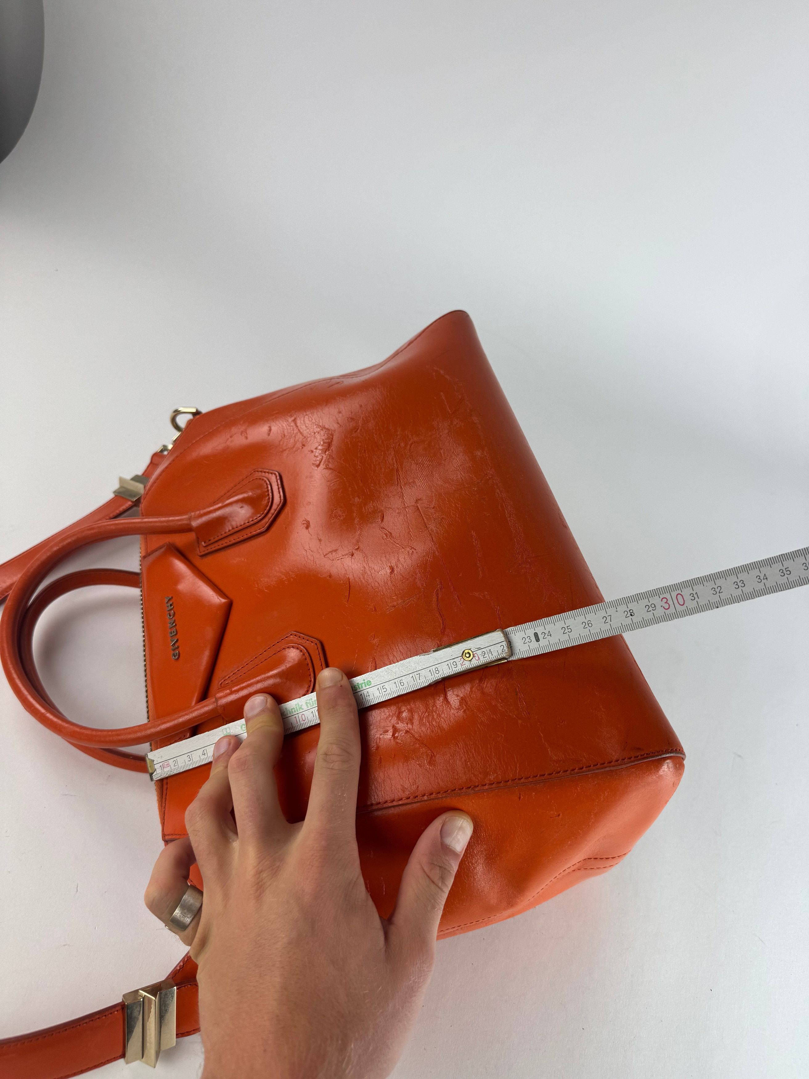 Givenchy Vintage Antigona 2Way Leather Bag Orange Size ONE SIZE - 13 Thumbnail