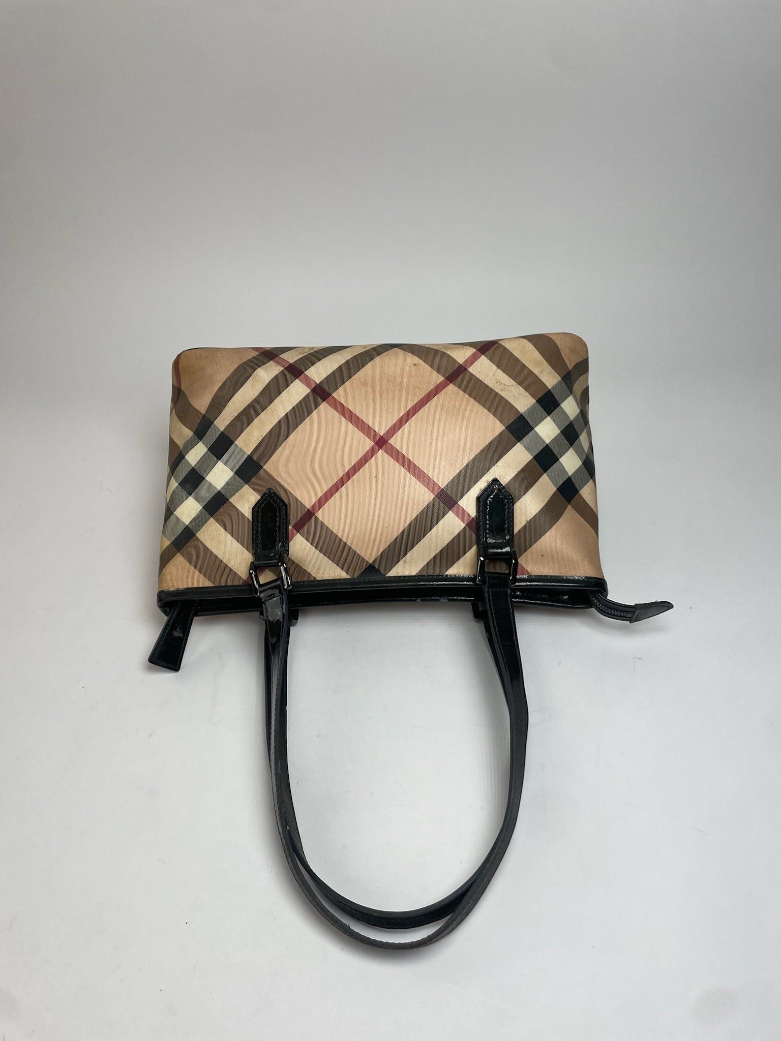 Burberry Vintage Nova Check Leather Handbag Size ONE SIZE - 6 Thumbnail