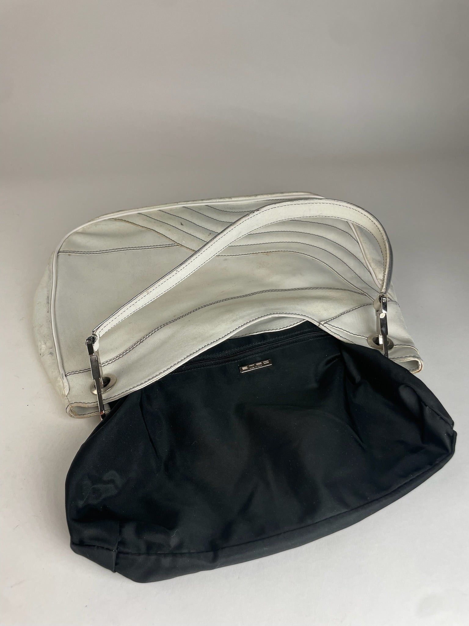 Etro Vintage Leather Handbah White Size ONE SIZE - 3 Thumbnail