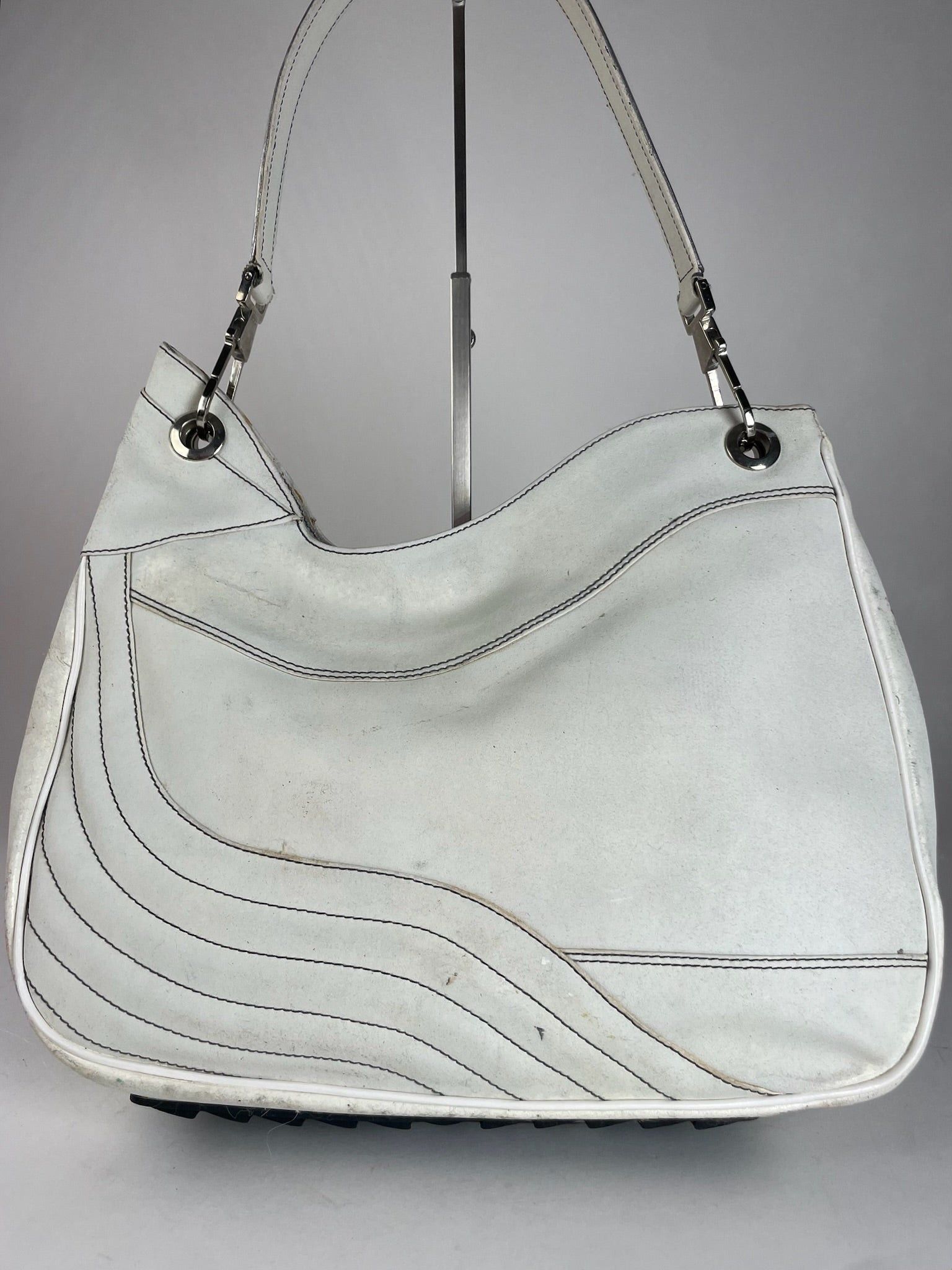 Etro Vintage Leather Handbah White Size ONE SIZE - 10 Thumbnail