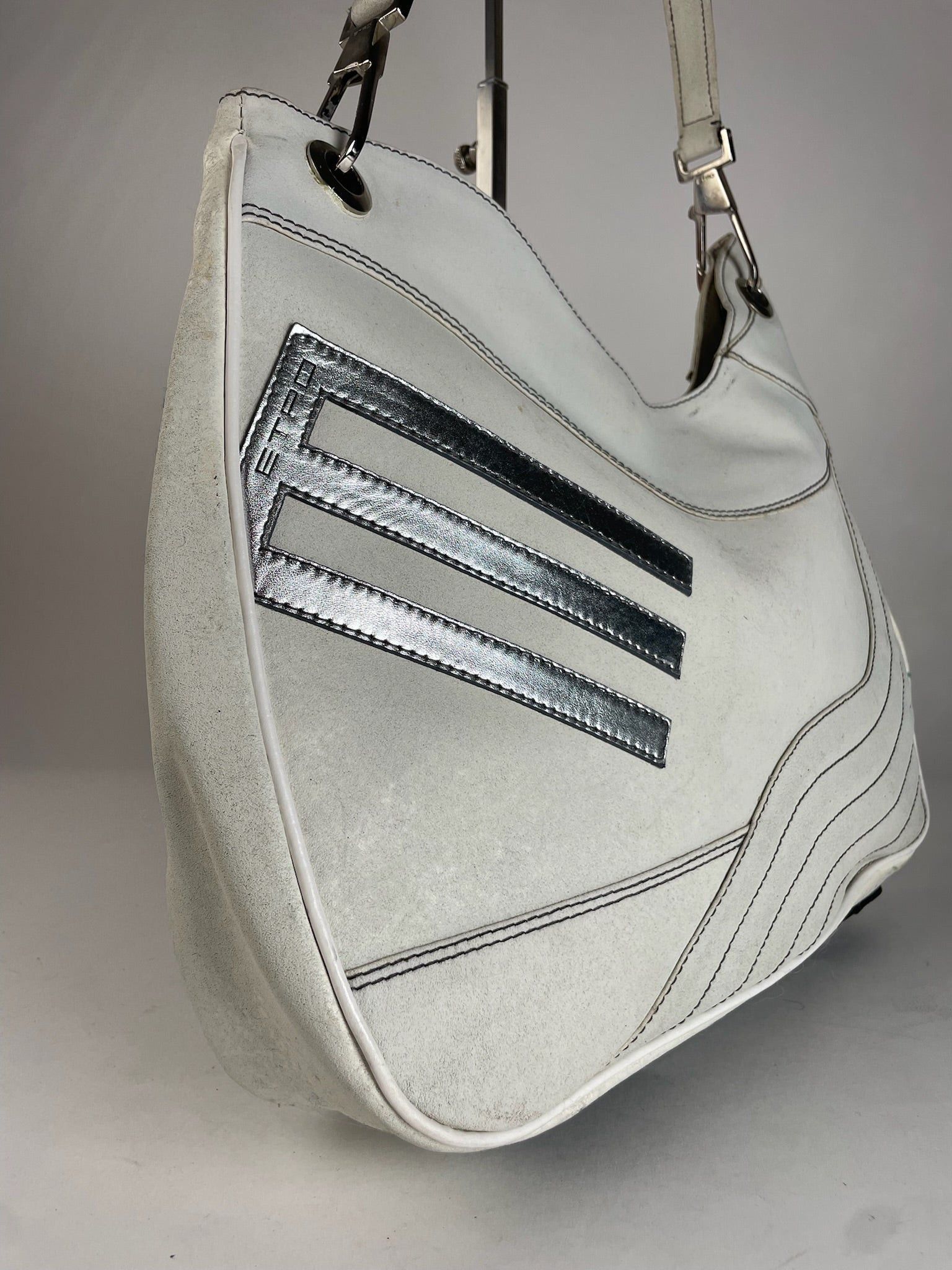 Etro Vintage Leather Handbah White Size ONE SIZE - 12 Thumbnail