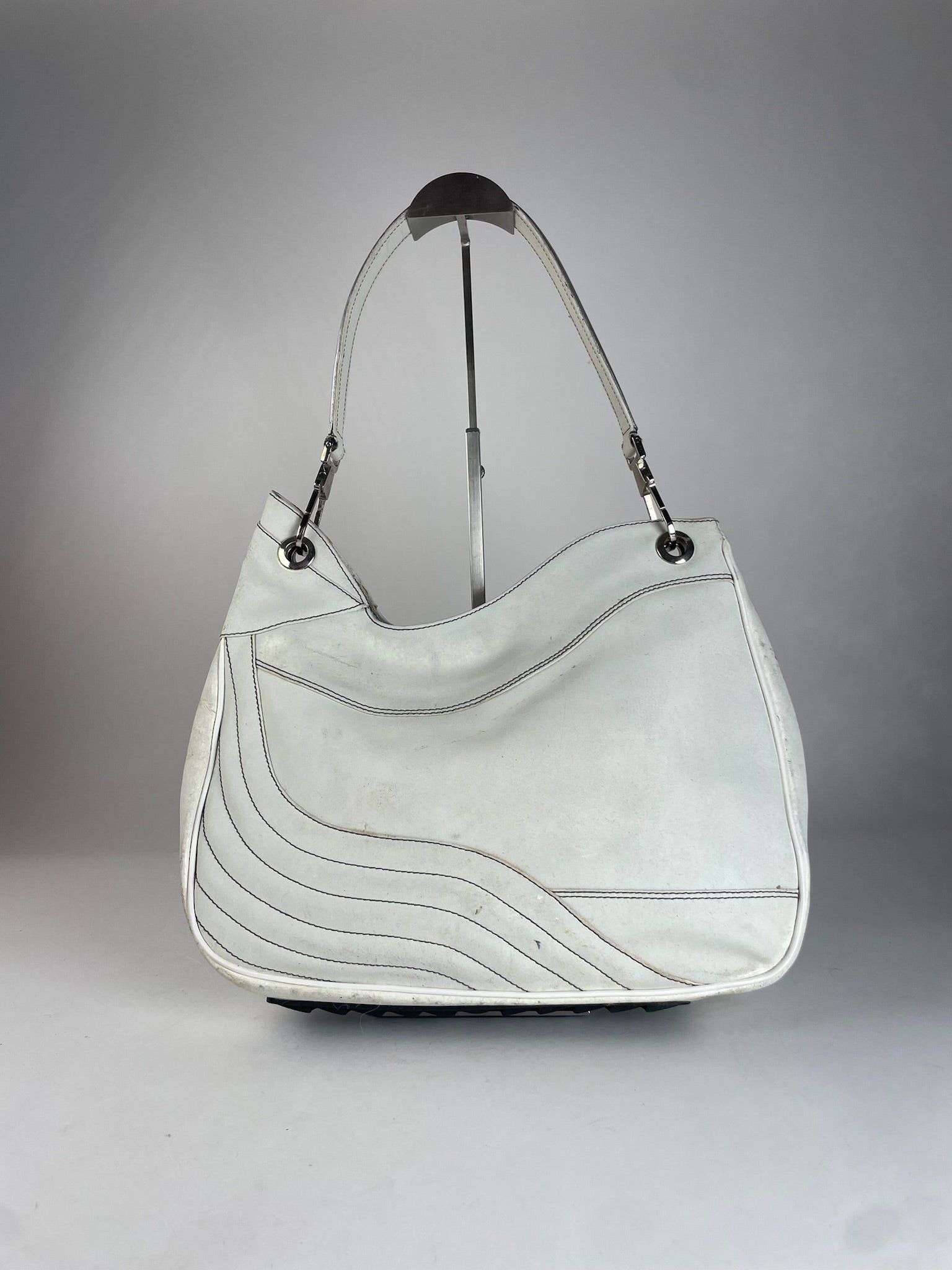 Etro Vintage Leather Handbah White Size ONE SIZE - 2 Thumbnail