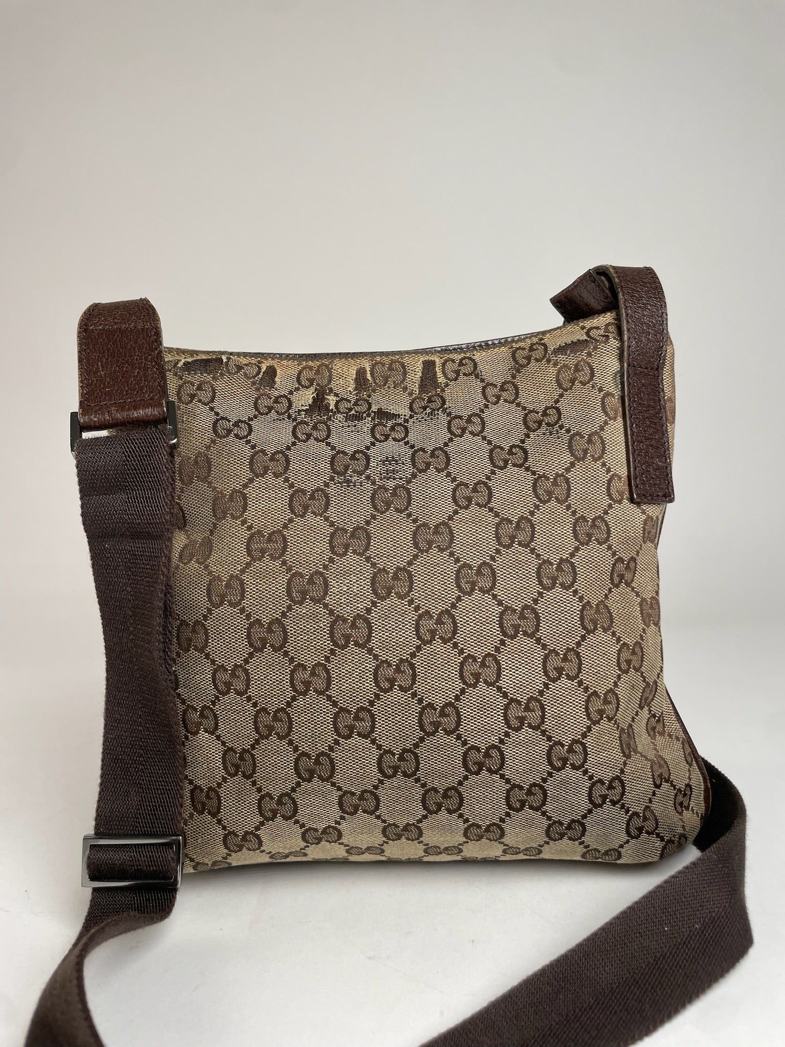 Gucci Vintage Multiway Monogram Bag Beige Brown Size ONE SIZE - 2 Thumbnail