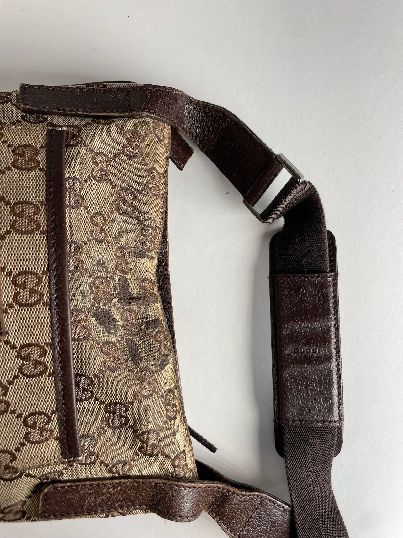 Gucci Vintage Multiway Monogram Bag Beige Brown Size ONE SIZE - 9 Thumbnail