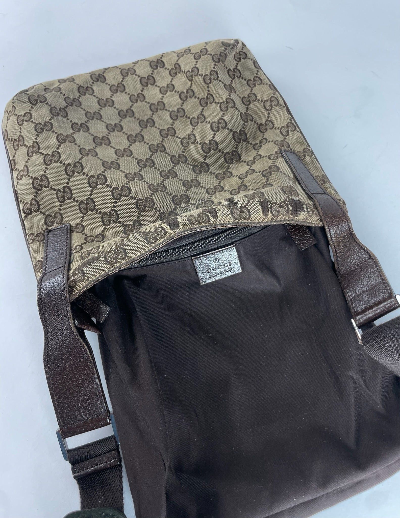 Gucci Vintage Multiway Monogram Bag Beige Brown Size ONE SIZE - 4 Thumbnail