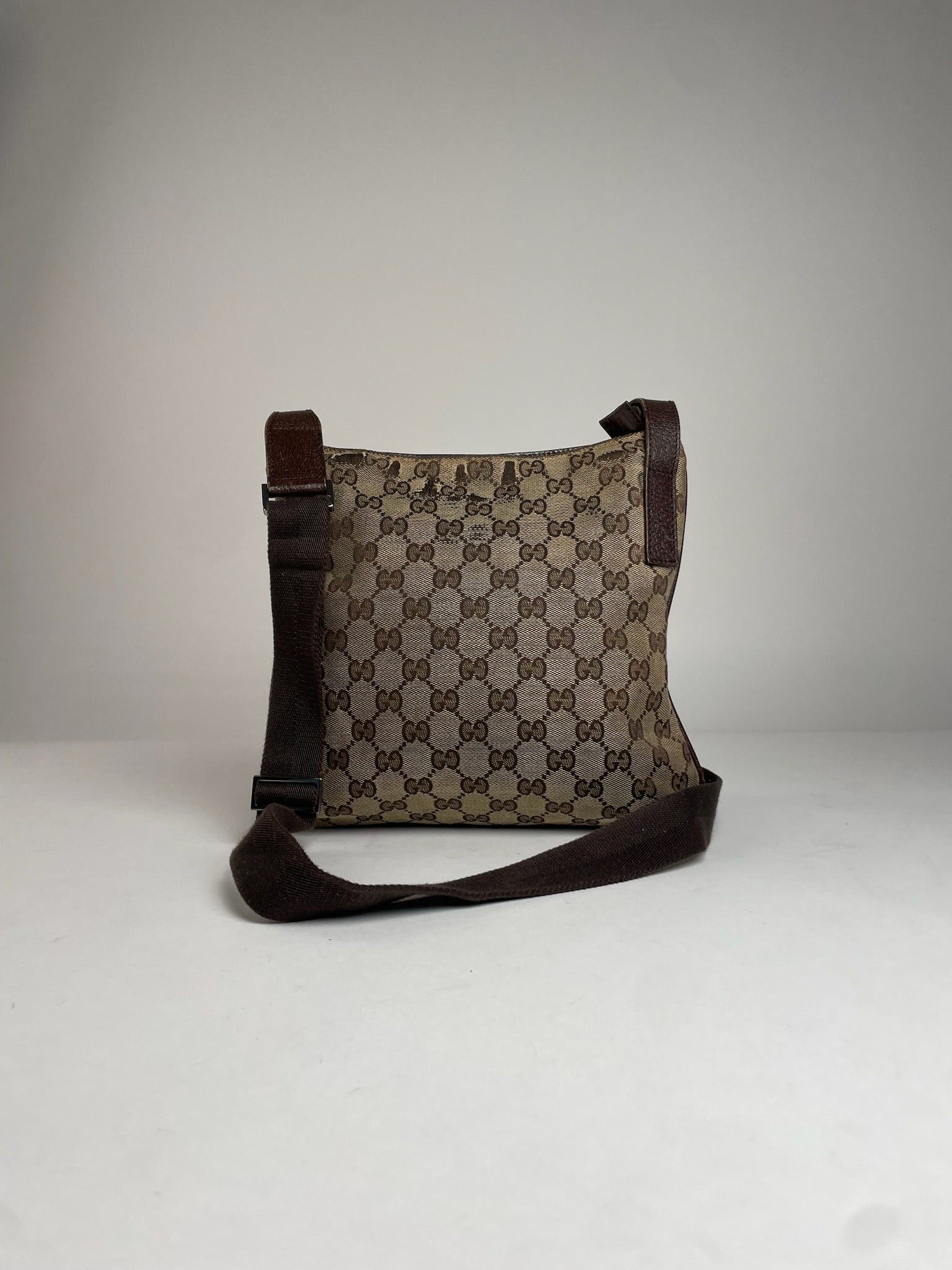 Gucci Vintage Multiway Monogram Bag Beige Brown Size ONE SIZE - 11 Thumbnail