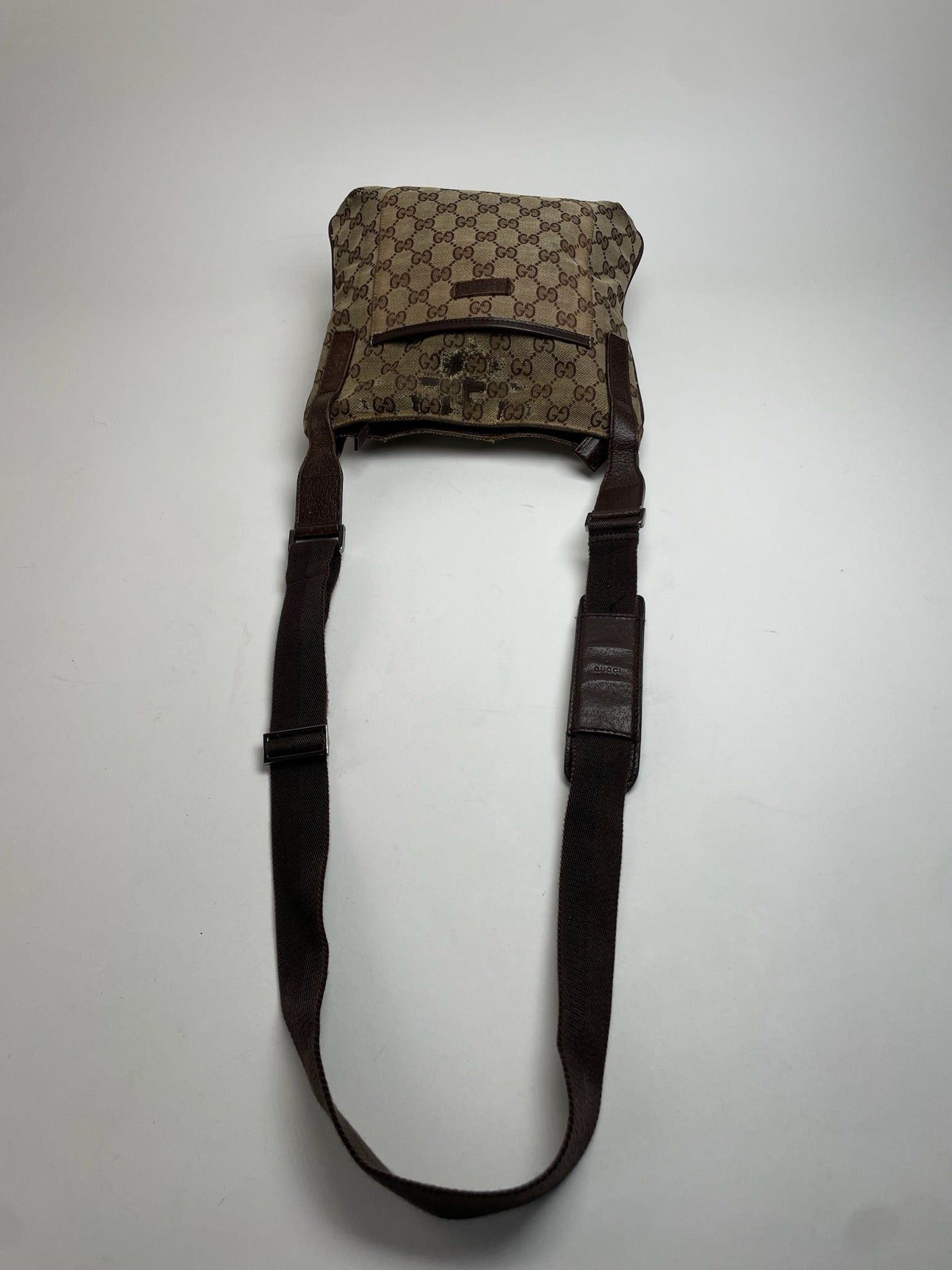 Gucci Vintage Multiway Monogram Bag Beige Brown Size ONE SIZE - 8 Thumbnail