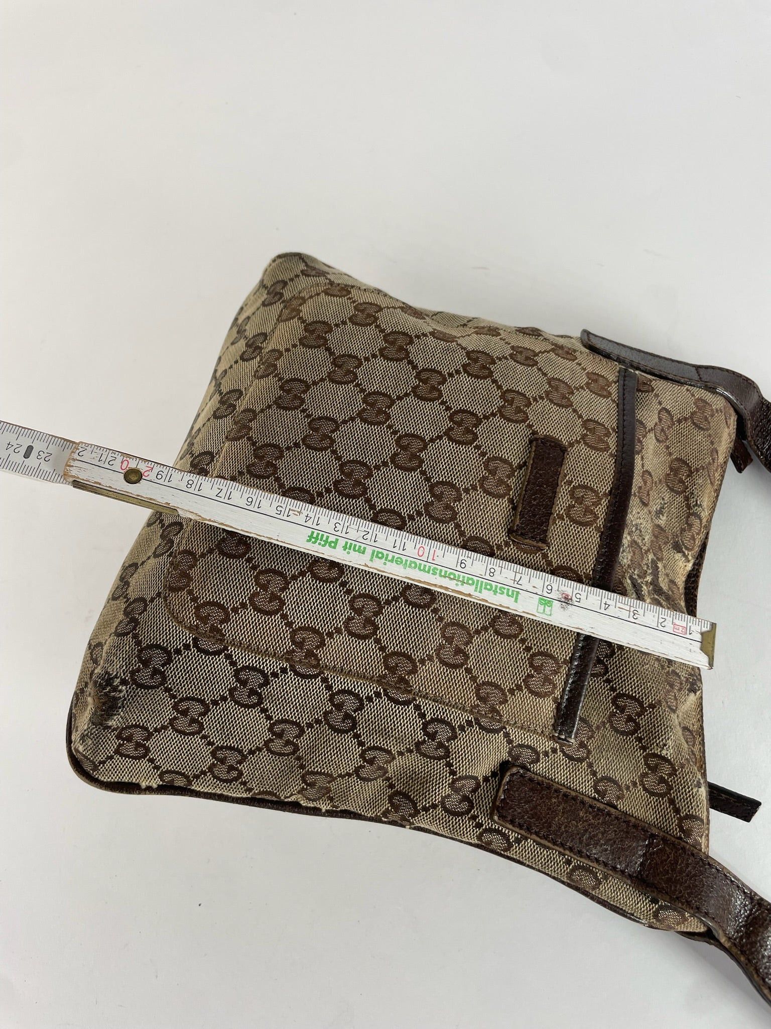 Gucci Vintage Multiway Monogram Bag Beige Brown Size ONE SIZE - 6 Thumbnail