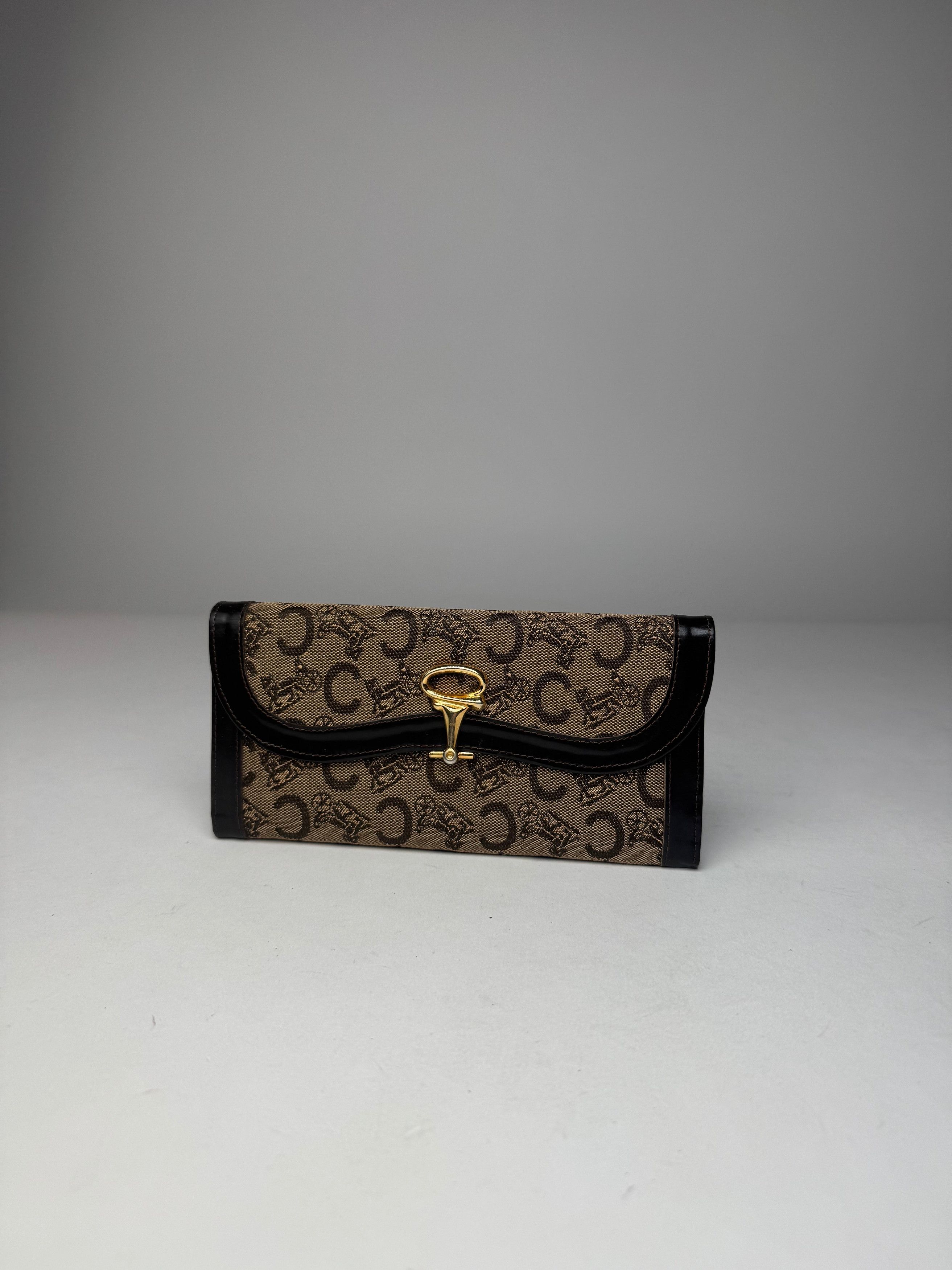 Celine Vintage Paris Macadam Monogram Wallet Brown Camel Size ONE SIZE - 10 Thumbnail