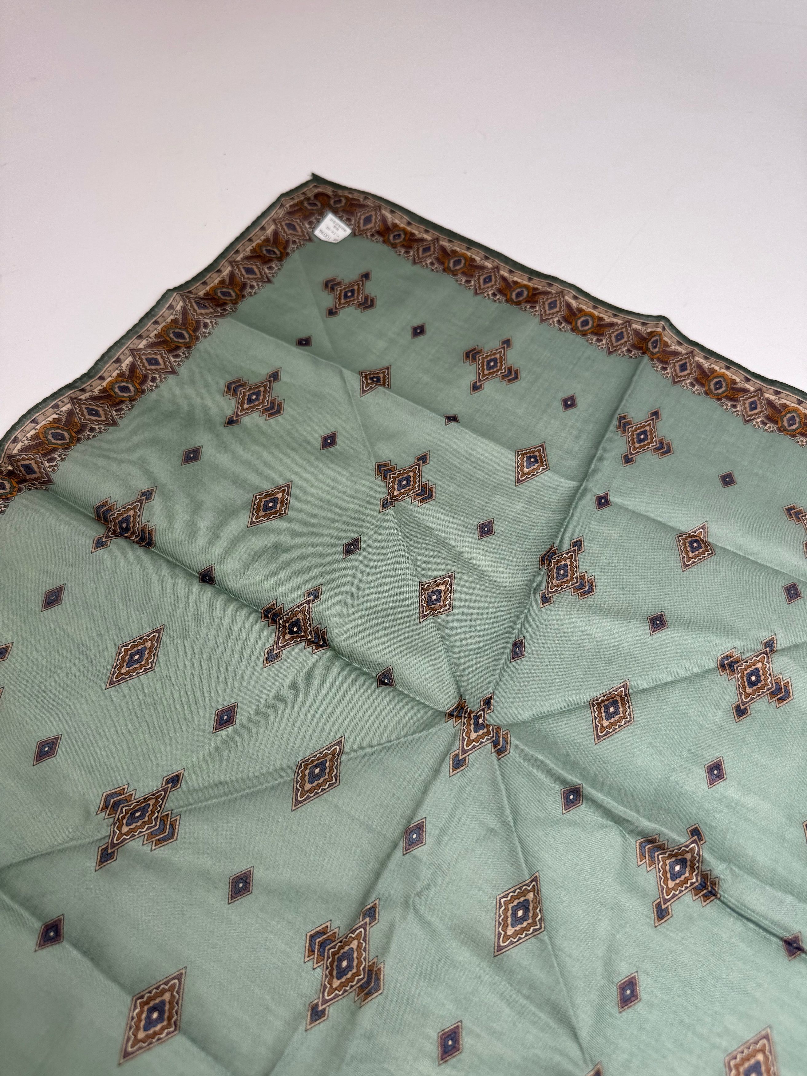 Dior Vintage Scarf Green Gold Size ONE SIZE - 3 Thumbnail