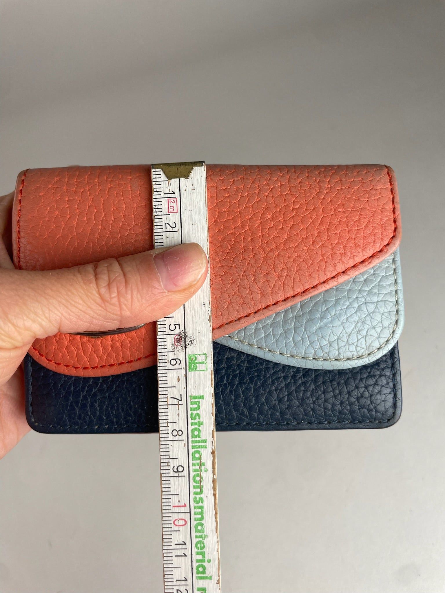 Vivienne Westwood Vintage Leather Card Holder Orange Blue Navy Size ONE SIZE - 9 Thumbnail