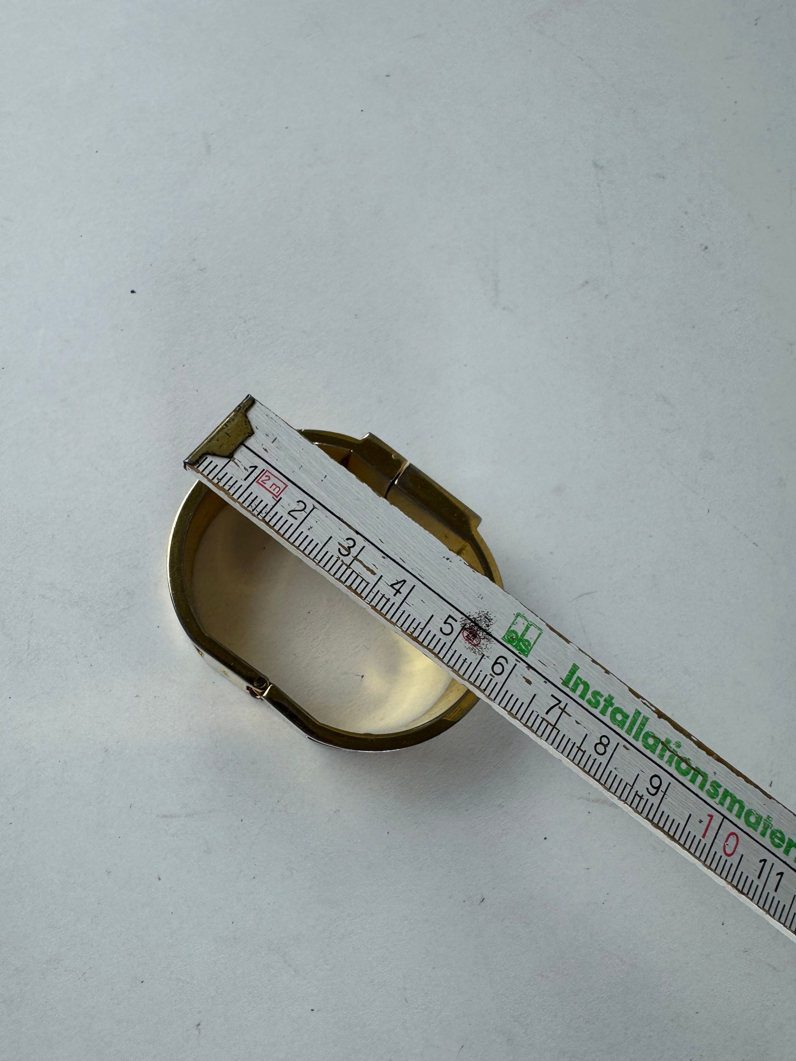 Loewe Vintage Madrid Crocodile Emblossed Steel Bracelet Golden Bla Size ONE SIZE - 9 Thumbnail